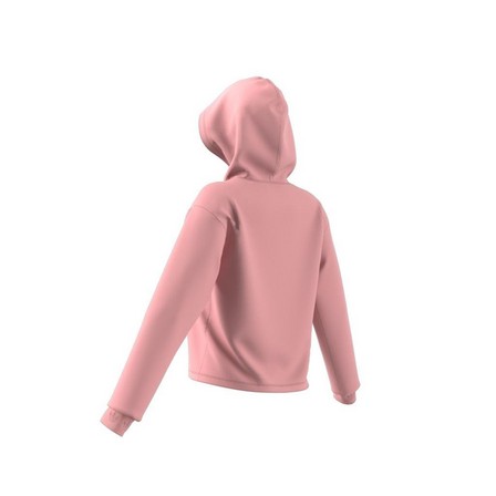 Women Cropped Hoodie, Pink, A901_ONE, large image number 5