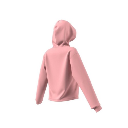 Women Cropped Hoodie, Pink, A901_ONE, large image number 6