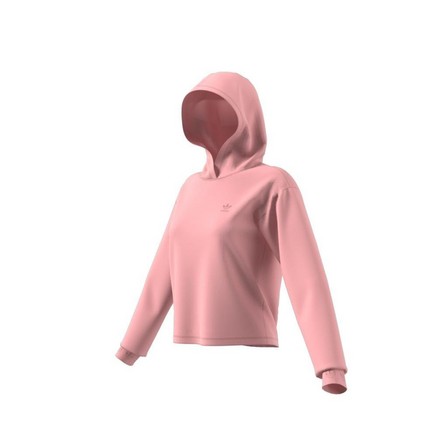 Women Cropped Hoodie, Pink, A901_ONE, large image number 7