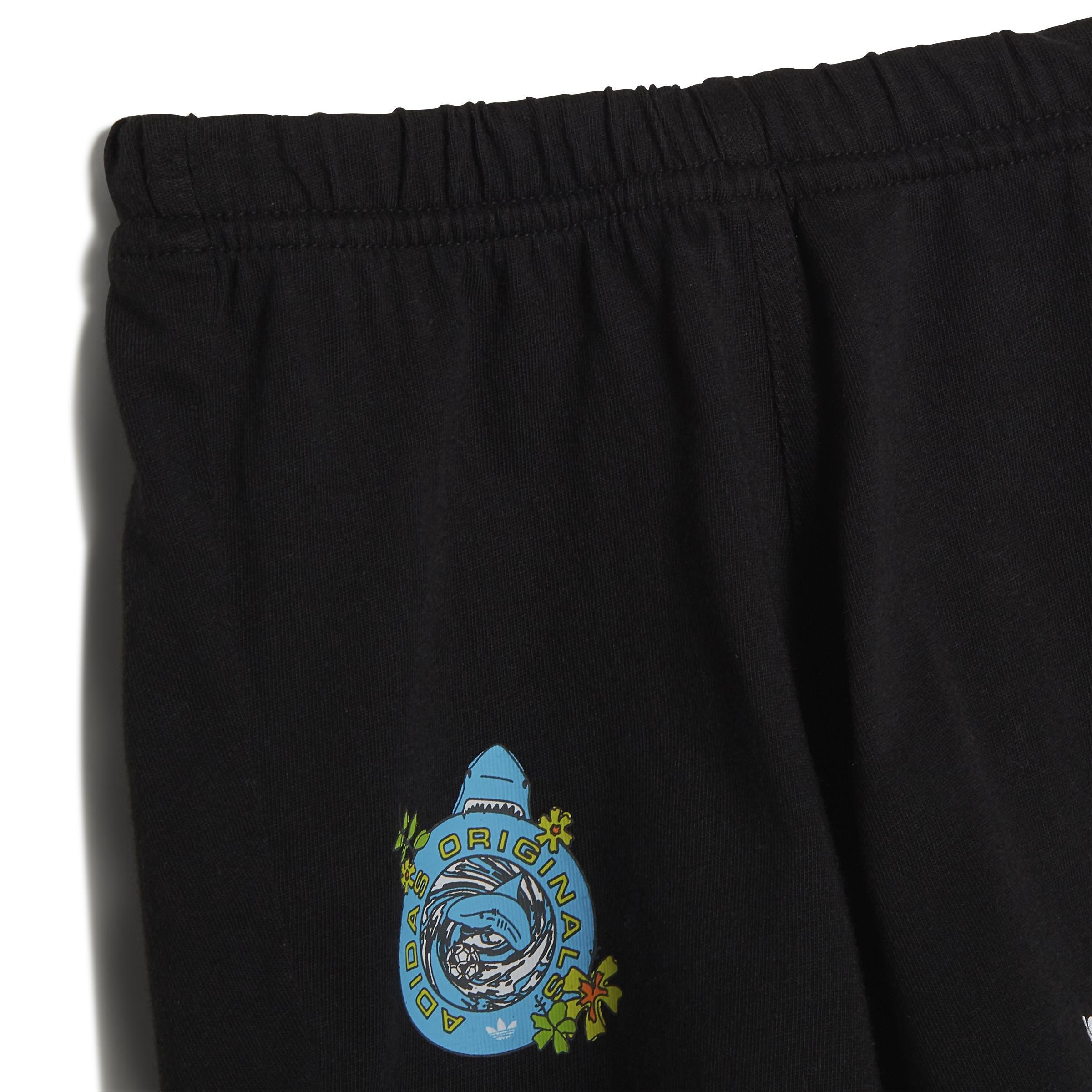 Unisex Kids Graphic Stoked Beach Shorts-And-T-Shirt Set, Blue, A901_ONE, large image number 5