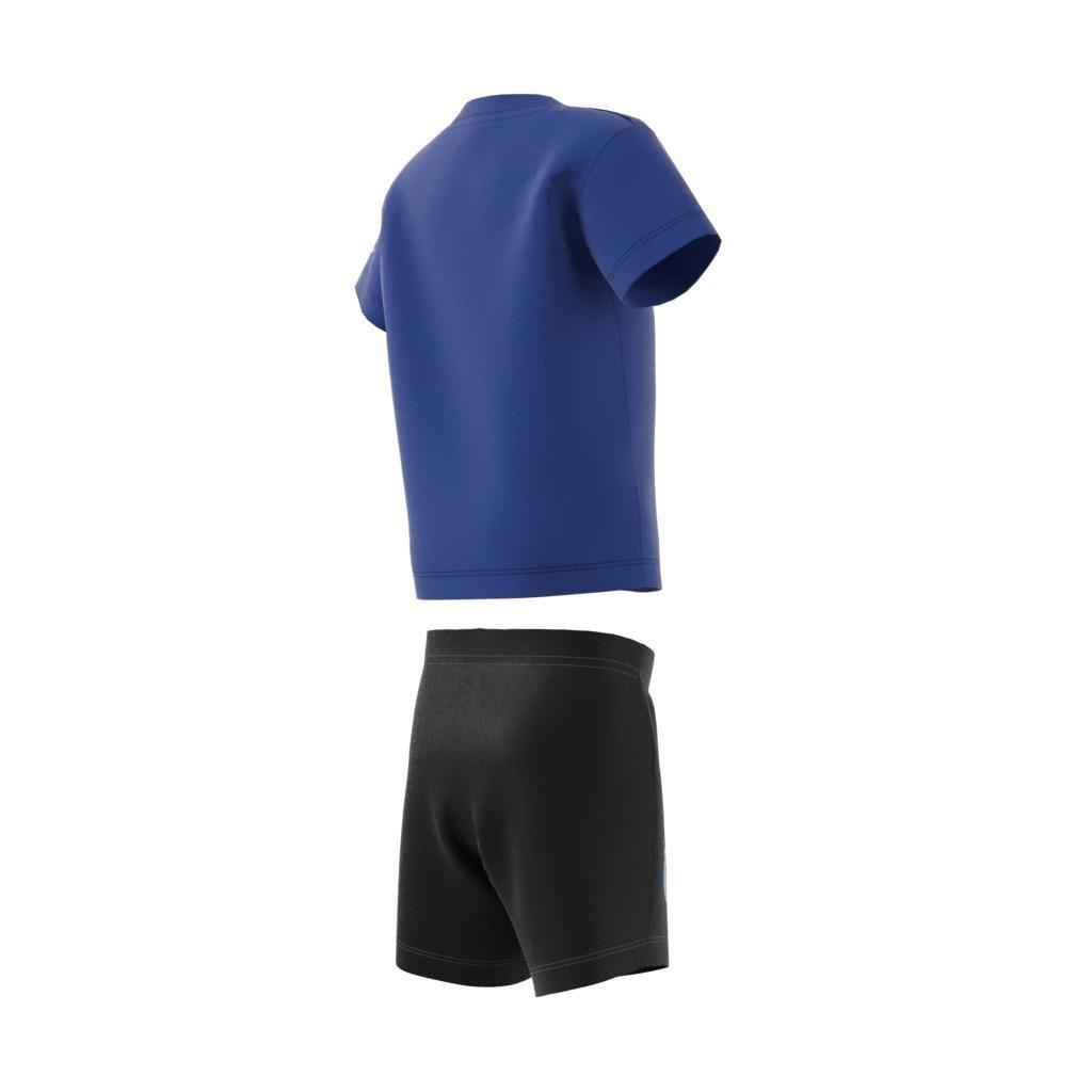 Unisex Kids Graphic Stoked Beach Shorts-And-T-Shirt Set, Blue, A901_ONE, large image number 11