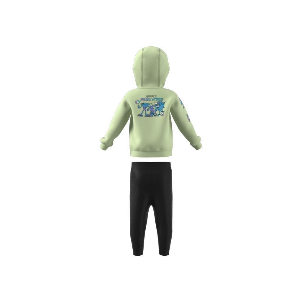 Unisex Kids Graphic Full-Zip Hoodie Set, Green, A901_ONE, large image number 10
