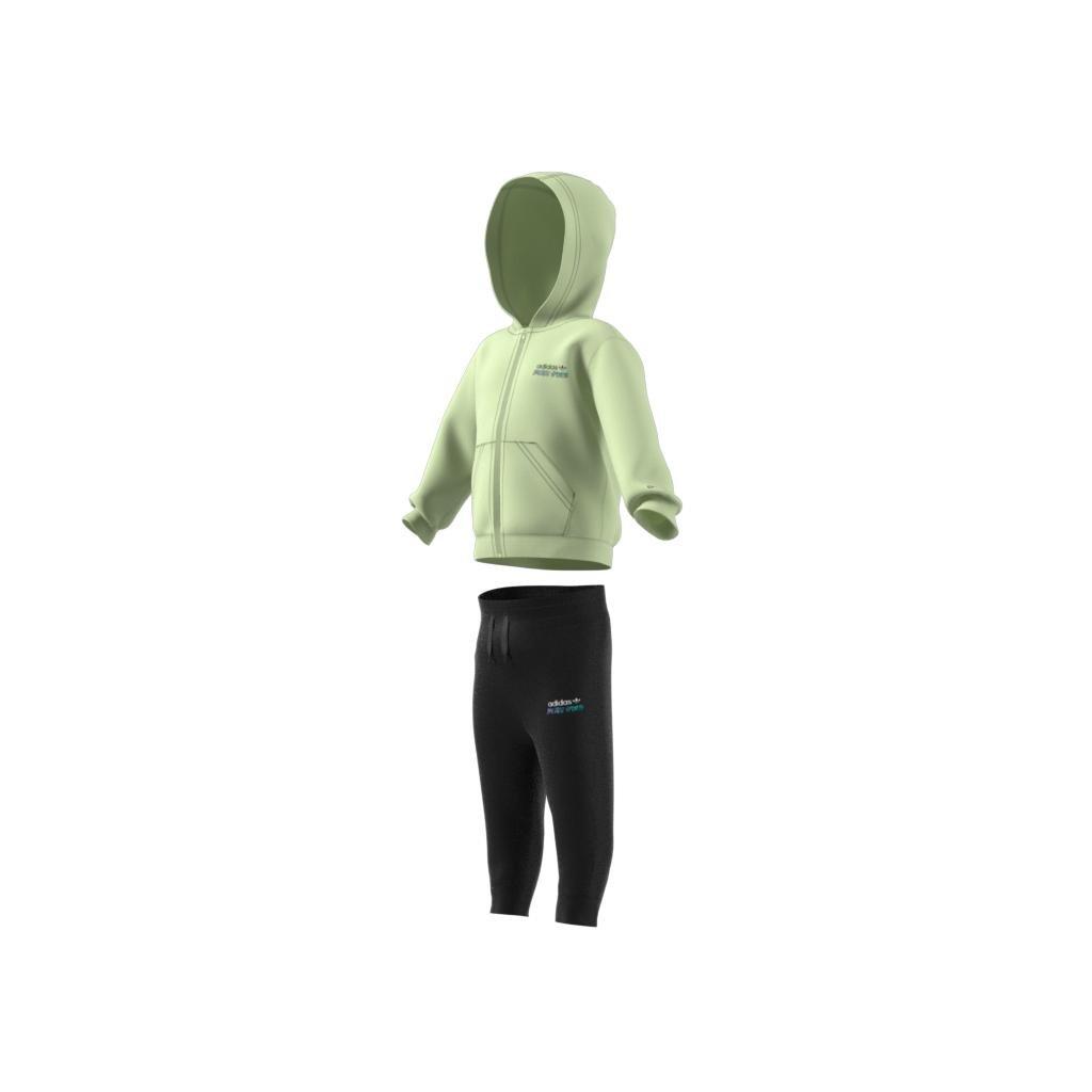 Unisex Kids Graphic Full-Zip Hoodie Set, Green, A901_ONE, large image number 11