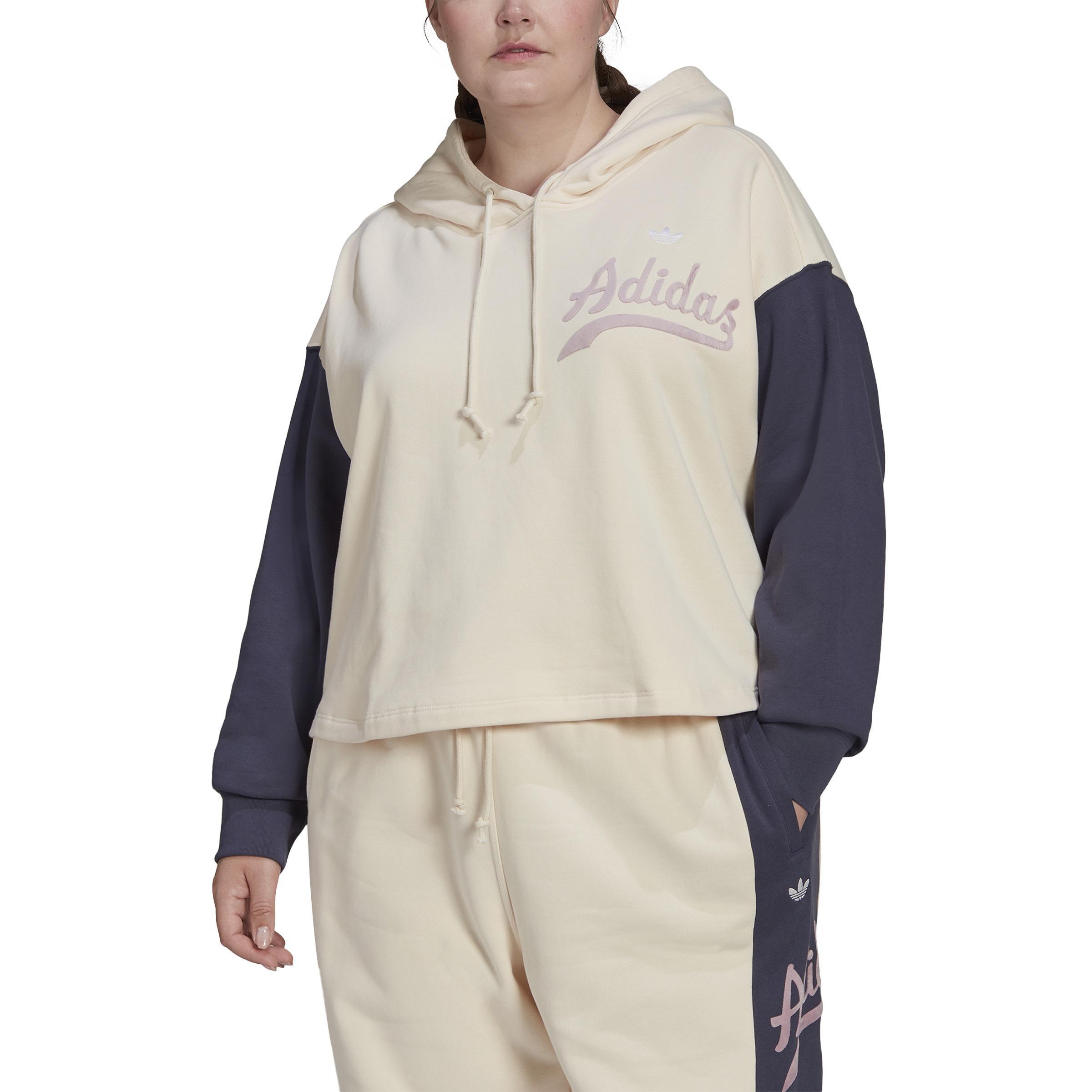 Hoodie (Plus Size), White, A901_ONE, large image number 2