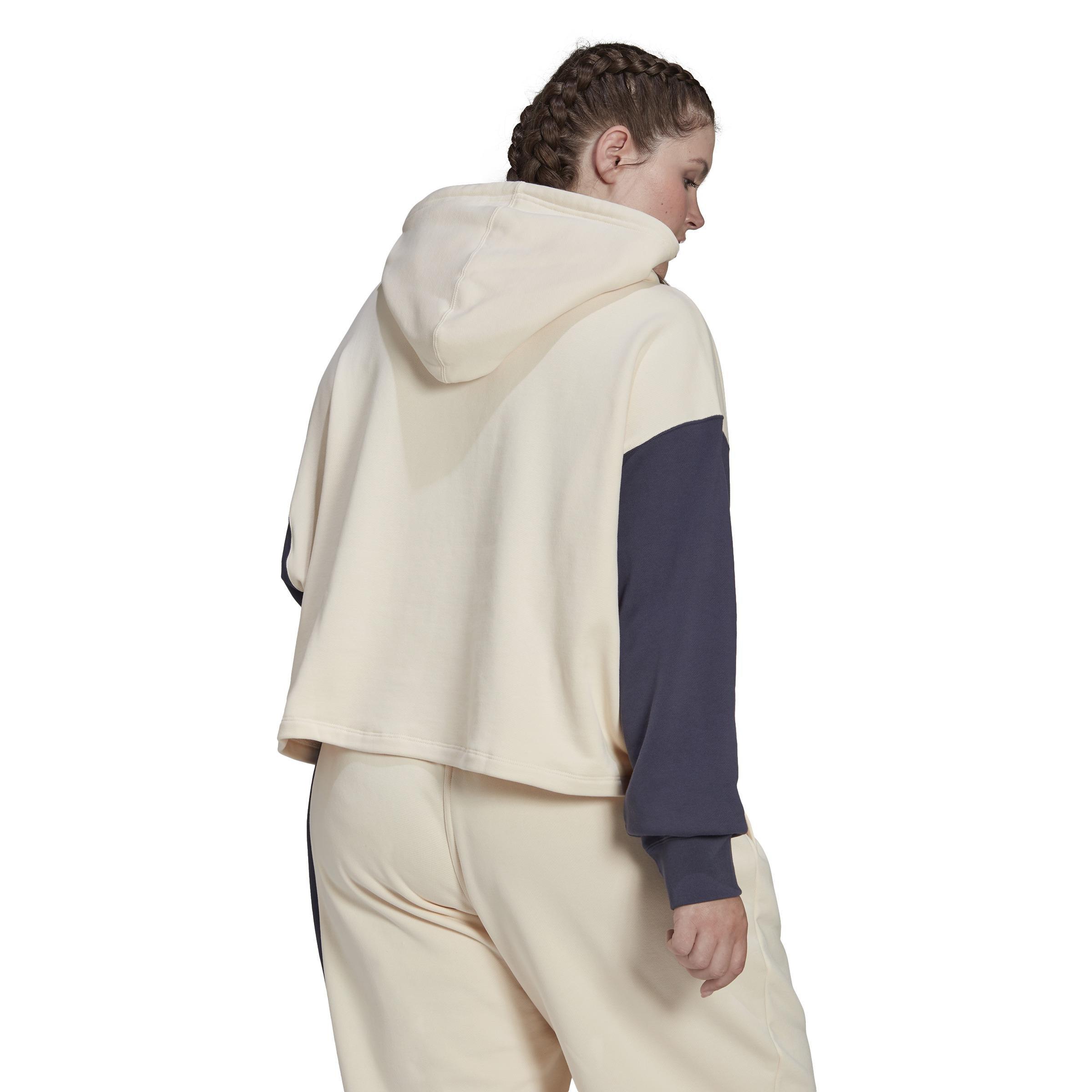 Hoodie (Plus Size), White, A901_ONE, large image number 3