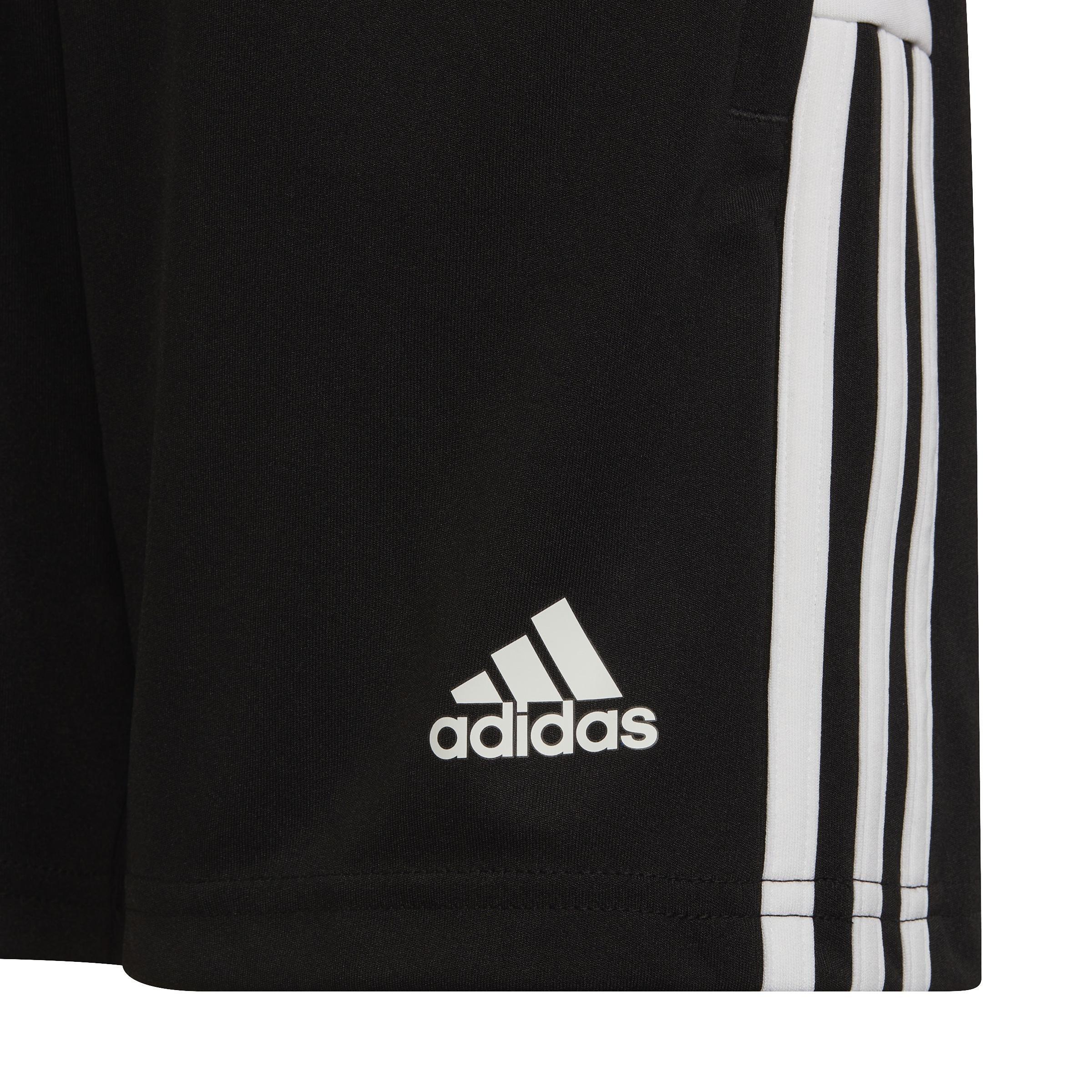 Unisex Kids Tiro Essentials Shorts, Black, , large image number 3