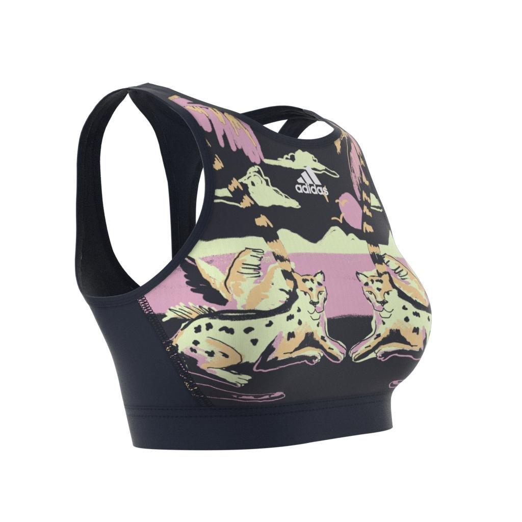 Farm Training Light-Support Bra, Blue, , large image number 12