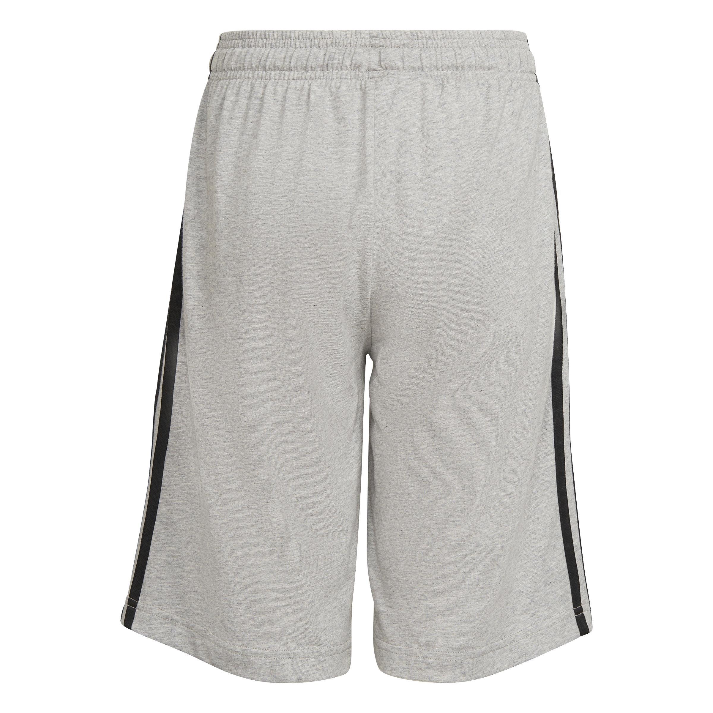 Kids Essentials 3-Stripes Shorts, Grey, A901_ONE, large image number 1