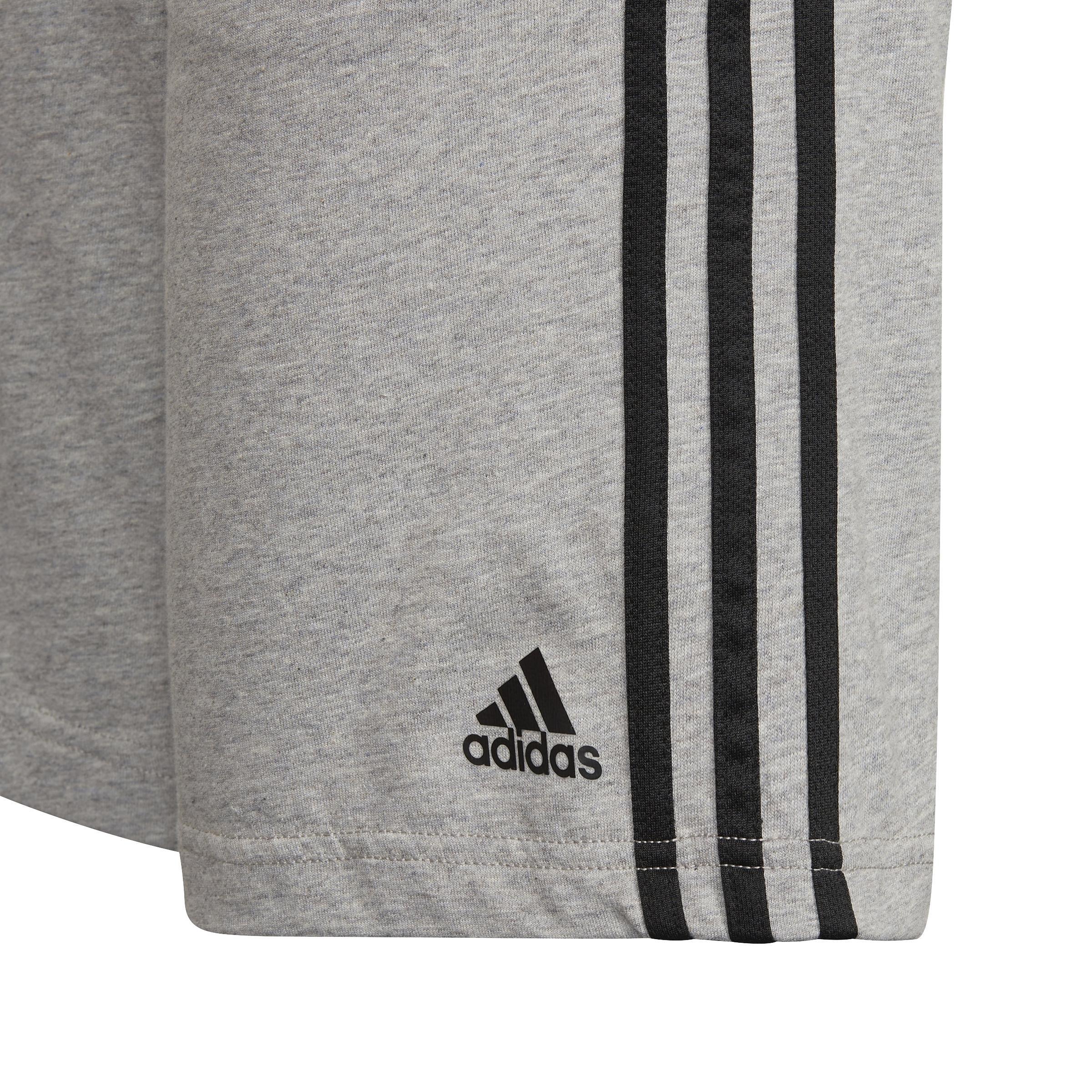 Kids Essentials 3-Stripes Shorts, Grey, A901_ONE, large image number 4
