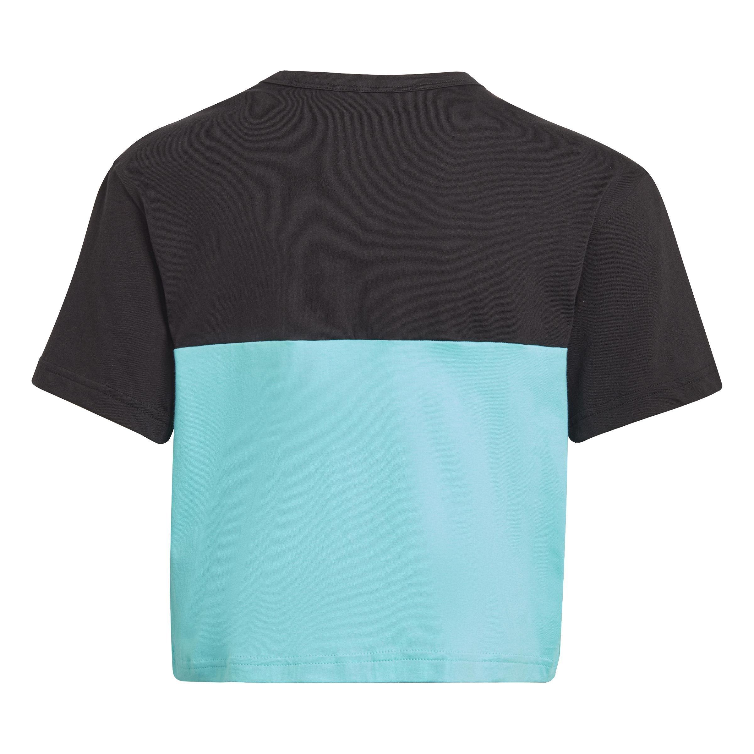 Kids Girls Colorblock T-Shirt, Black, A901_ONE, large image number 1