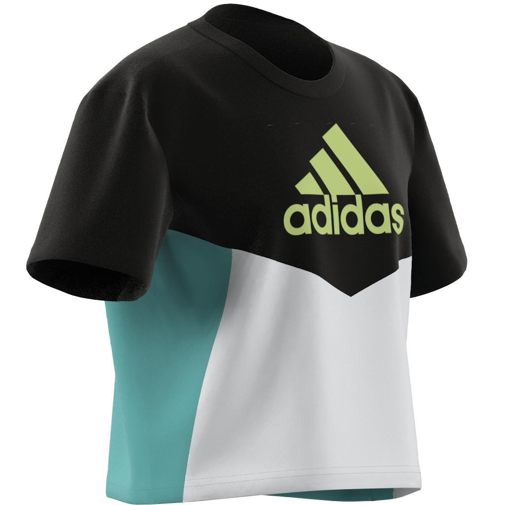 Adidas t shirt for girls clearance black