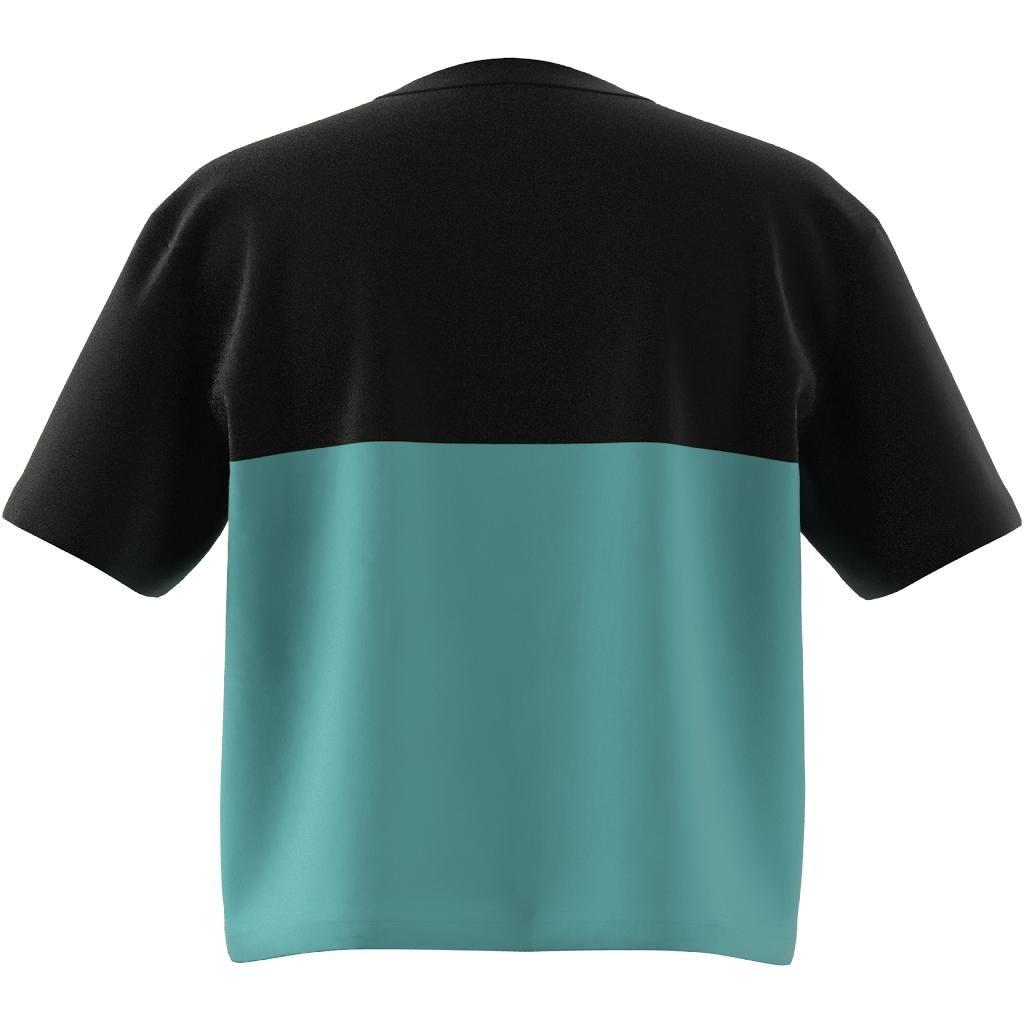 Kids Girls Colorblock T-Shirt, Black, A901_ONE, large image number 13