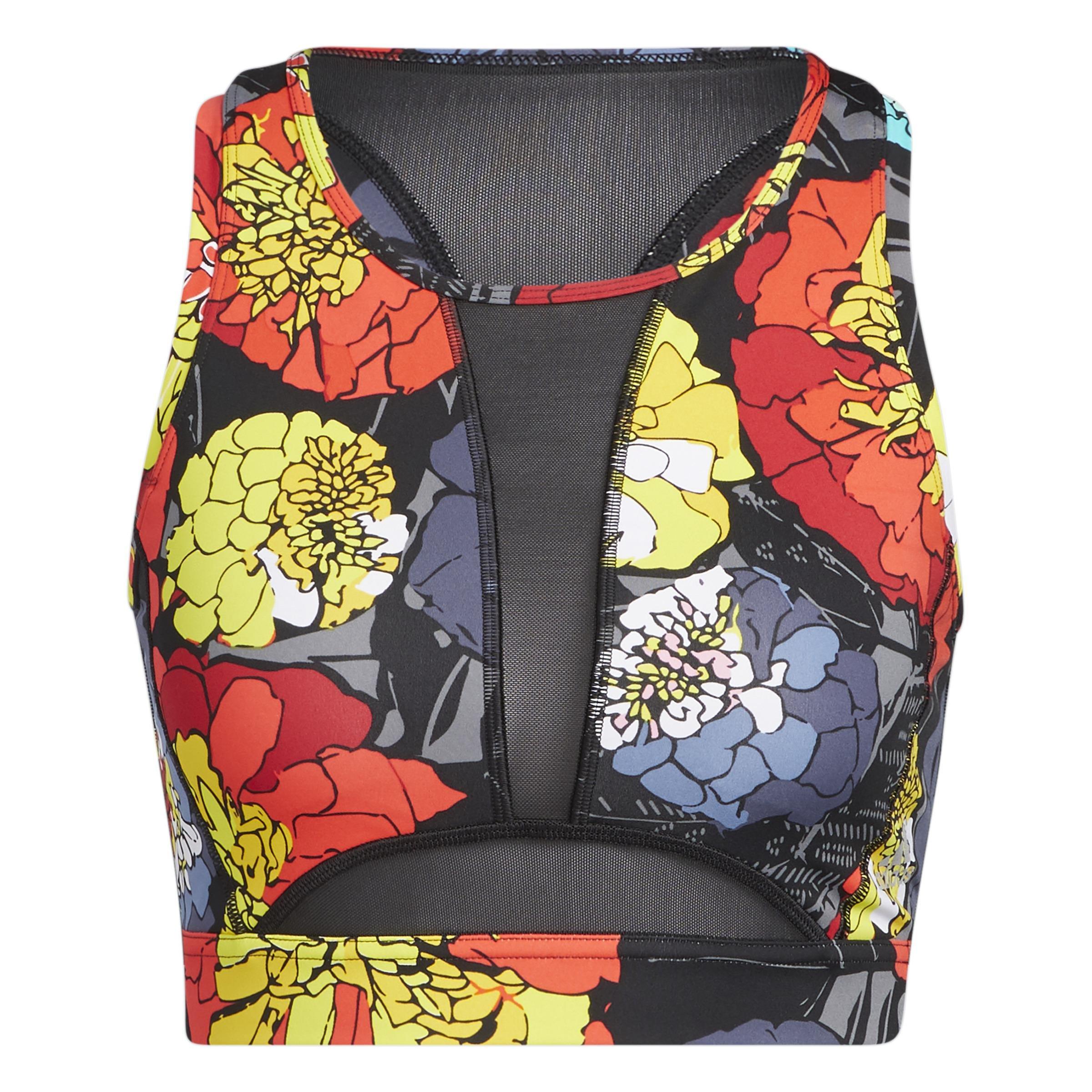 Run Medium-Support Int. Day Allover Print Bra, Black, , large image number 4