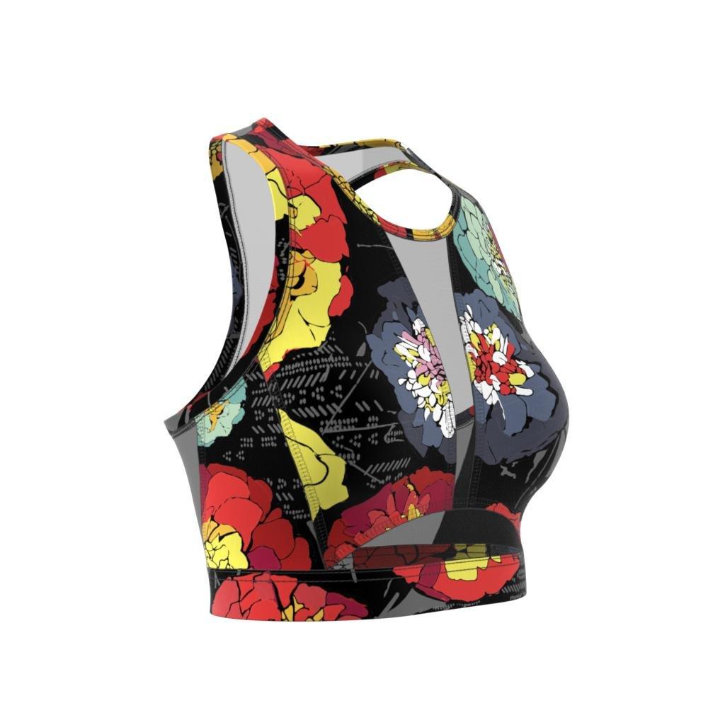 Run Medium-Support Int. Day Allover Print Bra, Black, , large image number 13