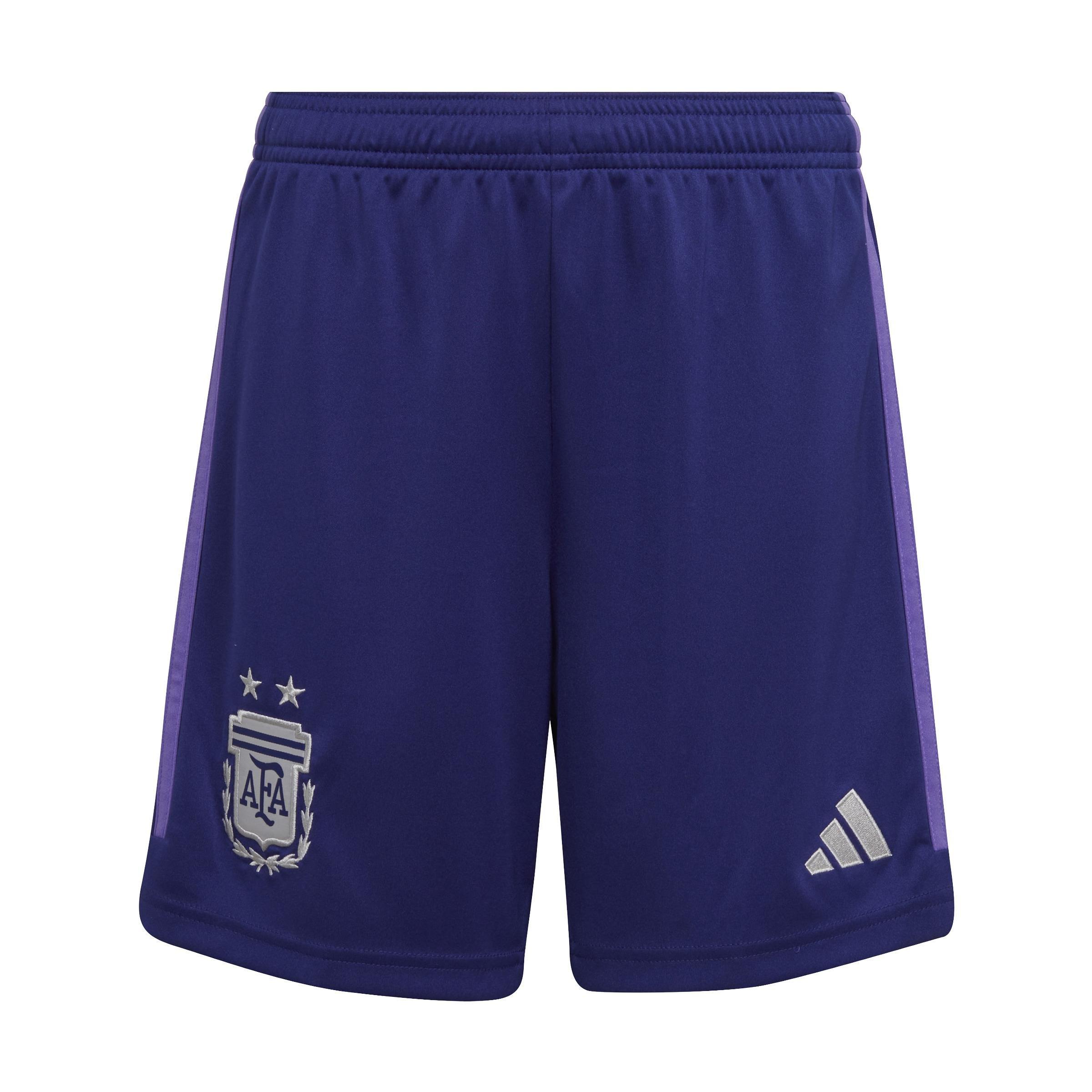 Kids Argentina 22 Away Shorts, Blue, , large image number 0