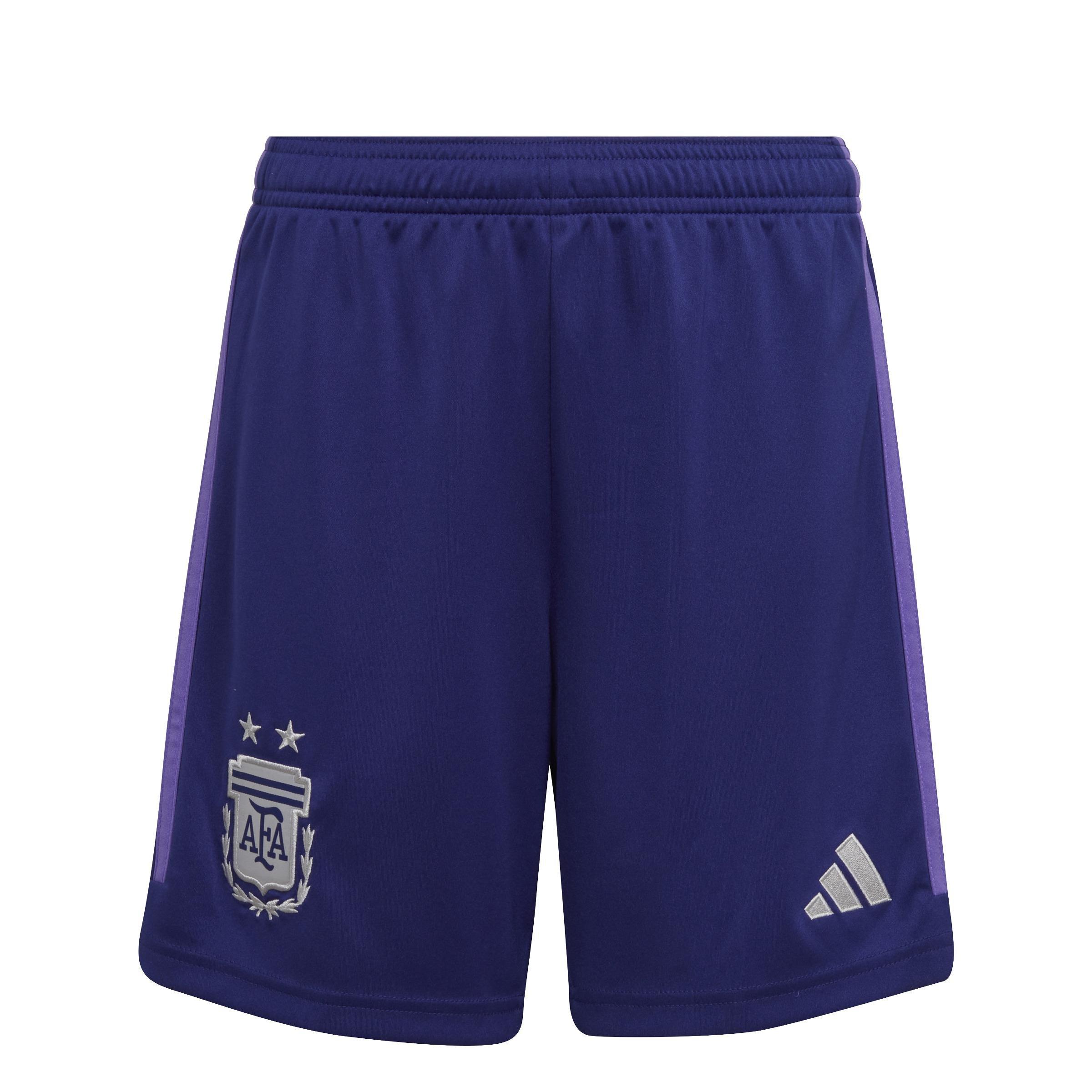 Kids Argentina 22 Away Shorts, Blue, , large image number 1