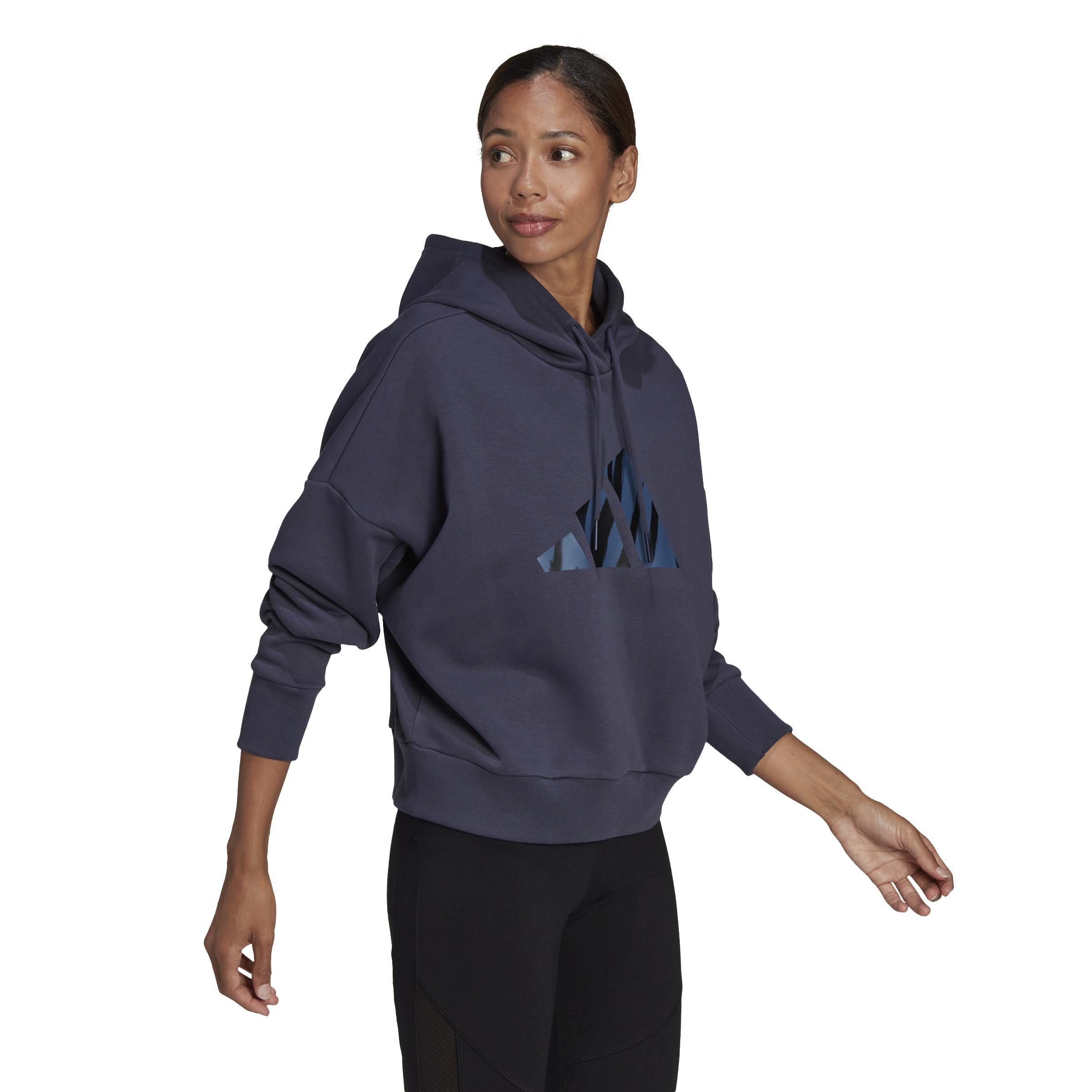 Sportswear Future Icons Feel Fierce Graphic Hoodie, Blue, , large image number 1