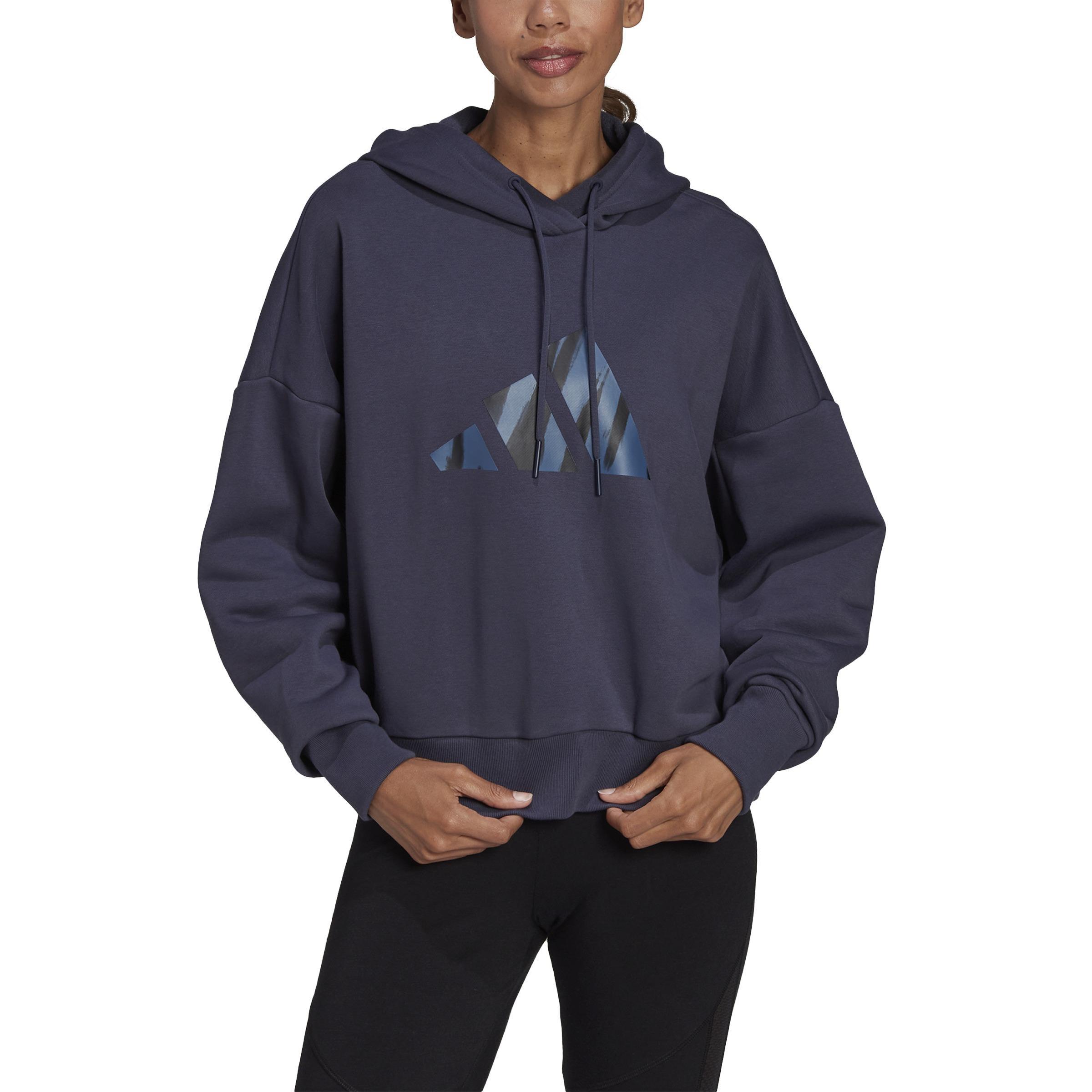 Sportswear Future Icons Feel Fierce Graphic Hoodie, Blue, A901_ONE, large image number 4