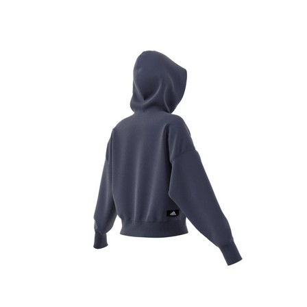 Women Sportswear Future Icons Feel Fierce Graphic Hoodie, Navy, A901_ONE, large image number 12