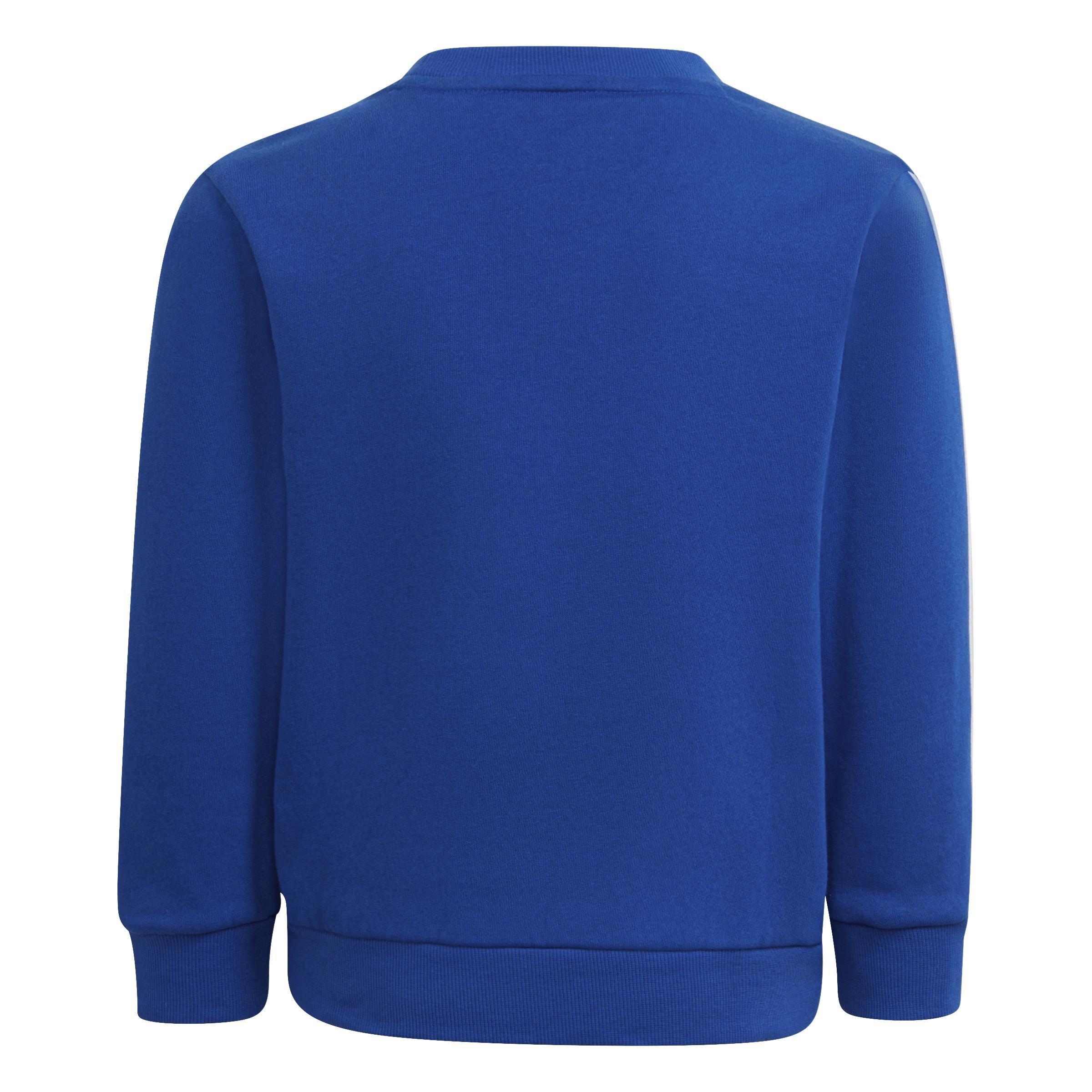 Unisex Kids Essentials 3-Stripes Crewneck Sweatshirt, Blue, A901_ONE, large image number 2