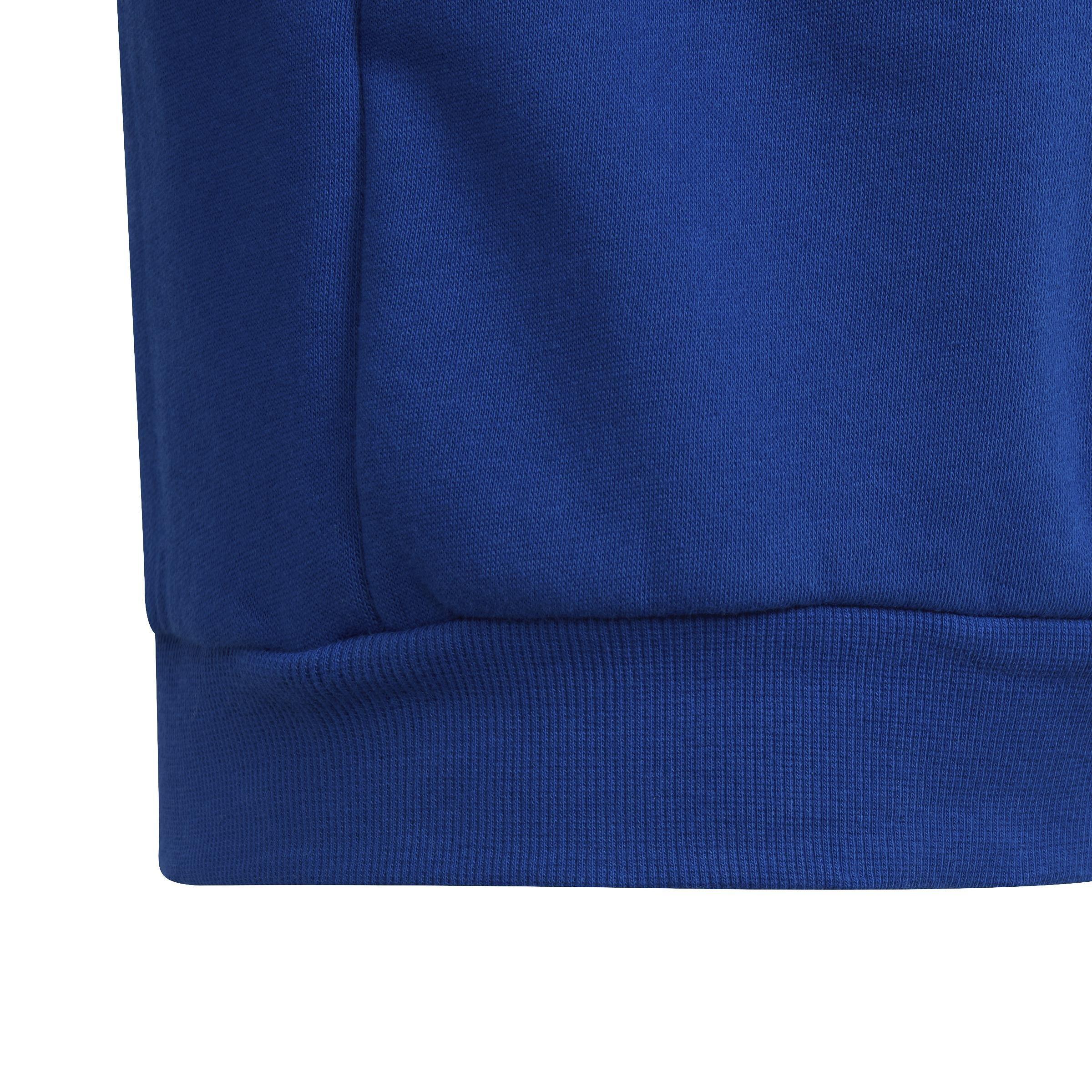 Unisex Kids Essentials 3-Stripes Crewneck Sweatshirt, Blue, A901_ONE, large image number 4