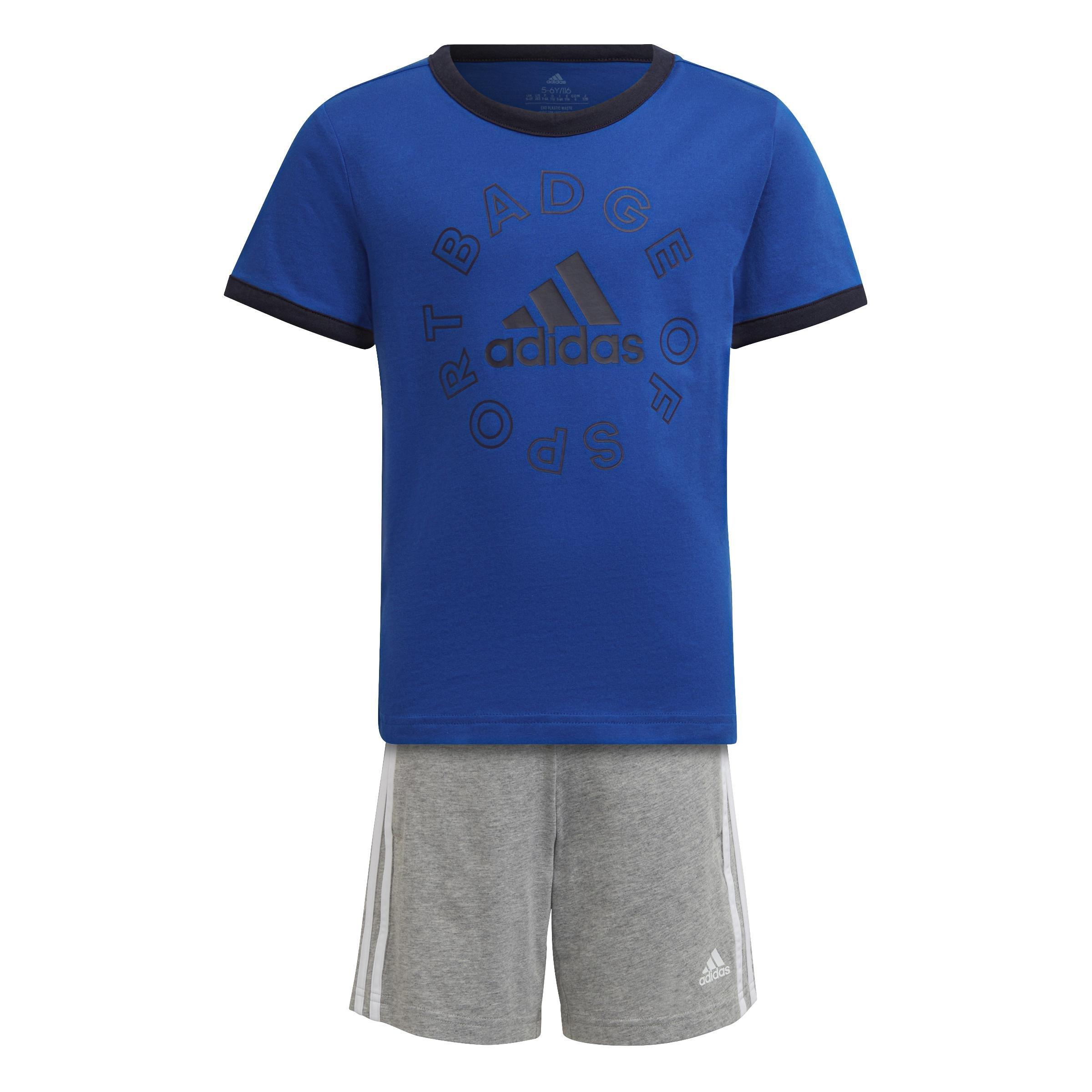 Unisex Kids Essentials Logo Summer Set, Blue, A901_ONE, large image number 0