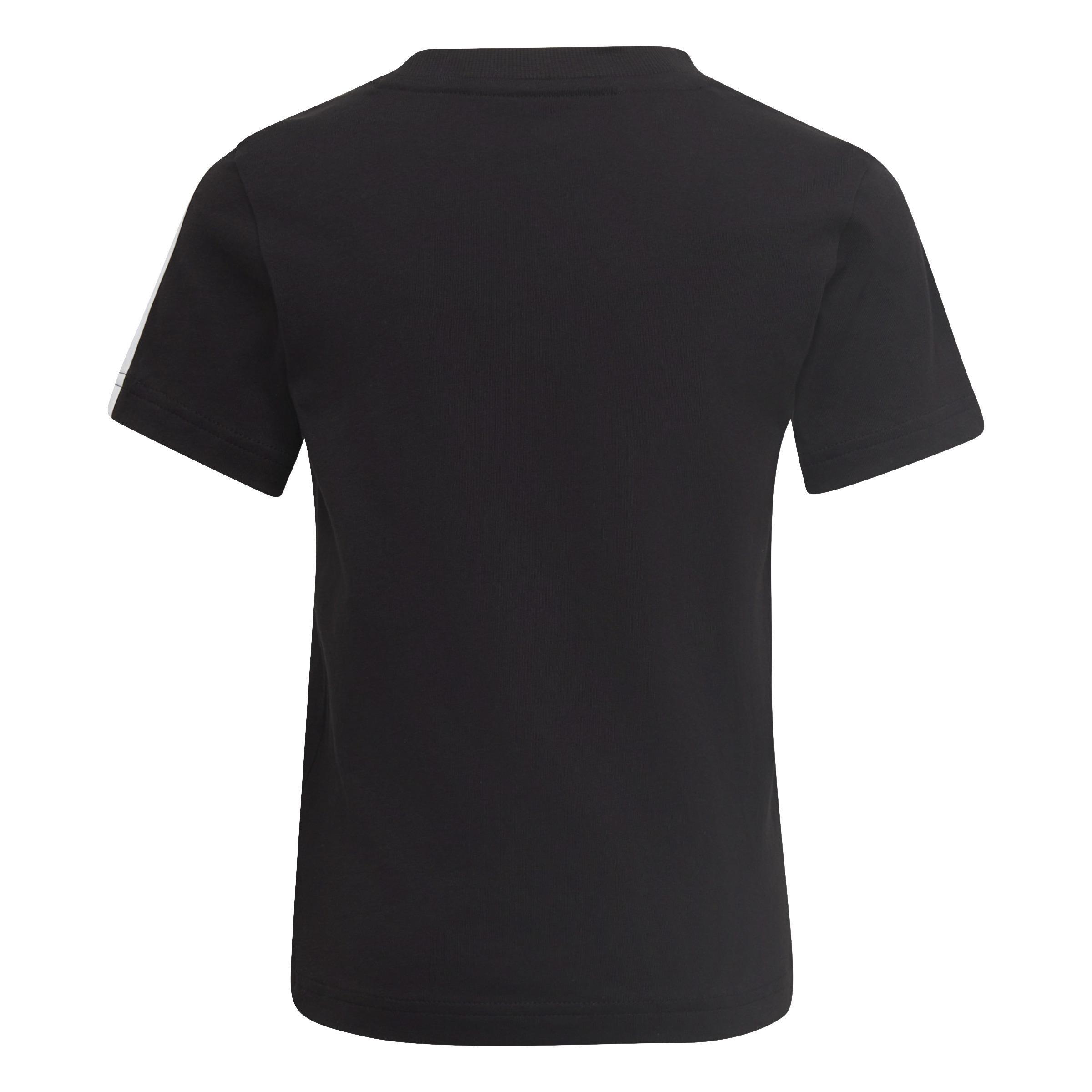 Unisex Kids Essentials 3-Stripes T-Shirt, Black, A901_ONE, large image number 2