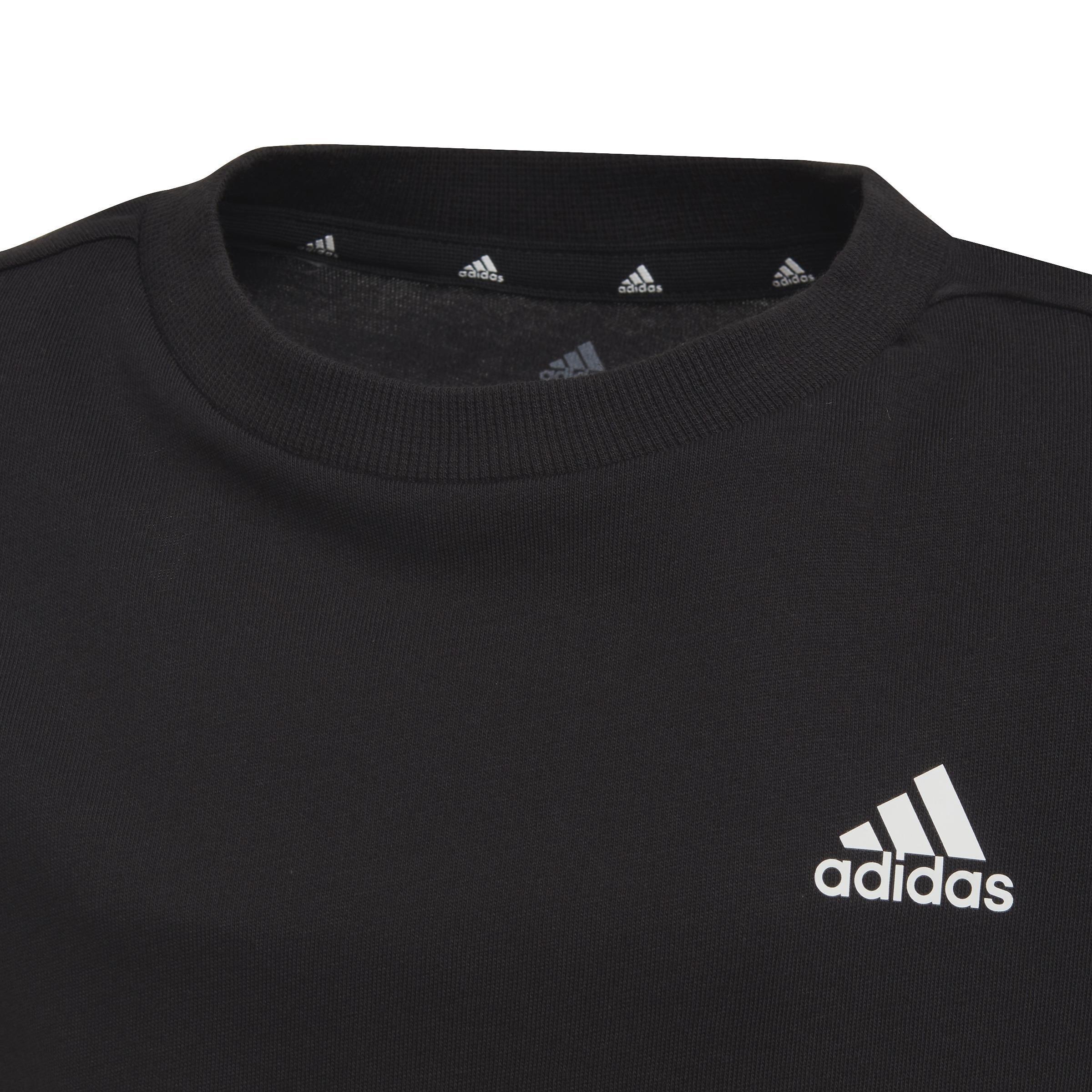 Unisex Kids Essentials 3-Stripes T-Shirt, Black, A901_ONE, large image number 3