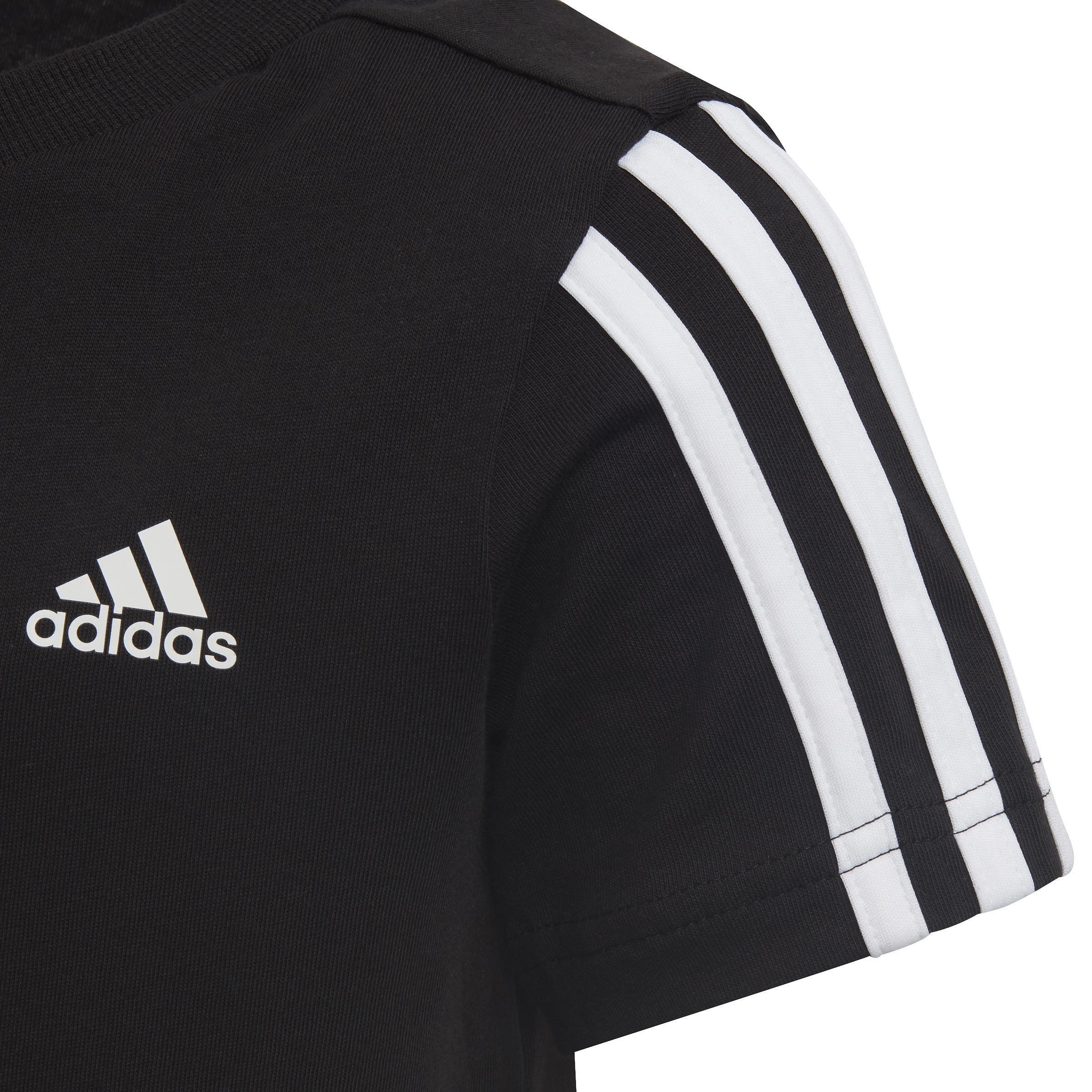 Unisex Kids Essentials 3-Stripes T-Shirt, Black, A901_ONE, large image number 5