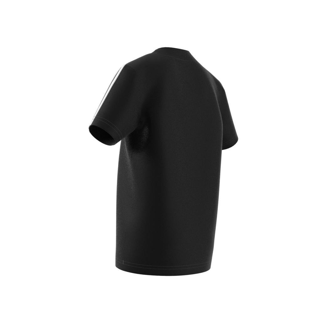 Unisex Kids Essentials 3-Stripes T-Shirt, Black, A901_ONE, large image number 7