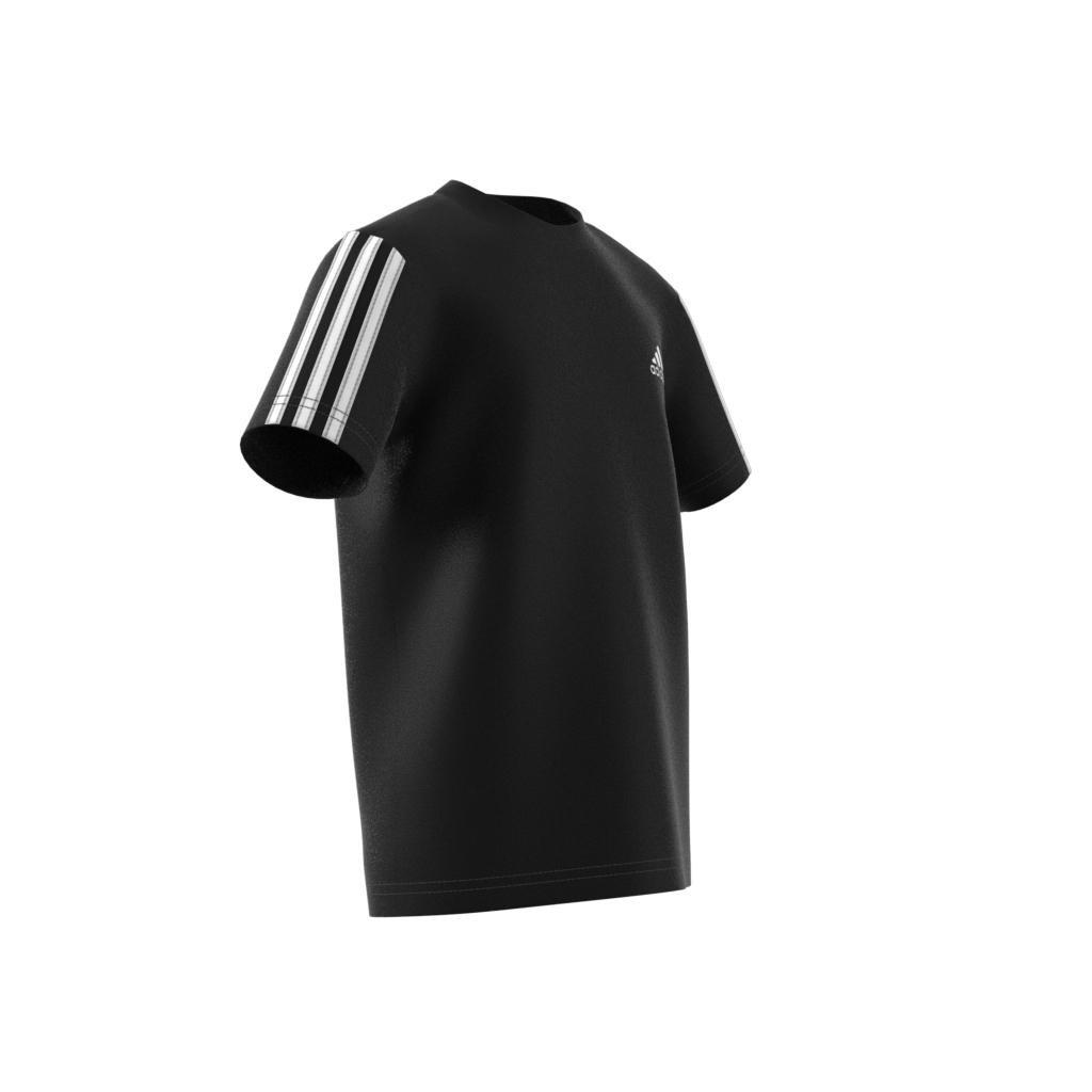 Unisex Kids Essentials 3-Stripes T-Shirt, Black, A901_ONE, large image number 8