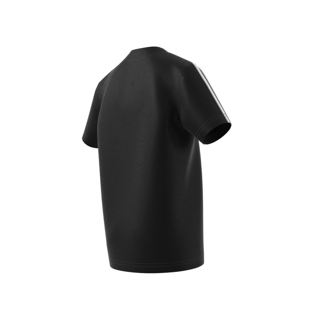Unisex Kids Essentials 3-Stripes T-Shirt, Black, A901_ONE, large image number 13