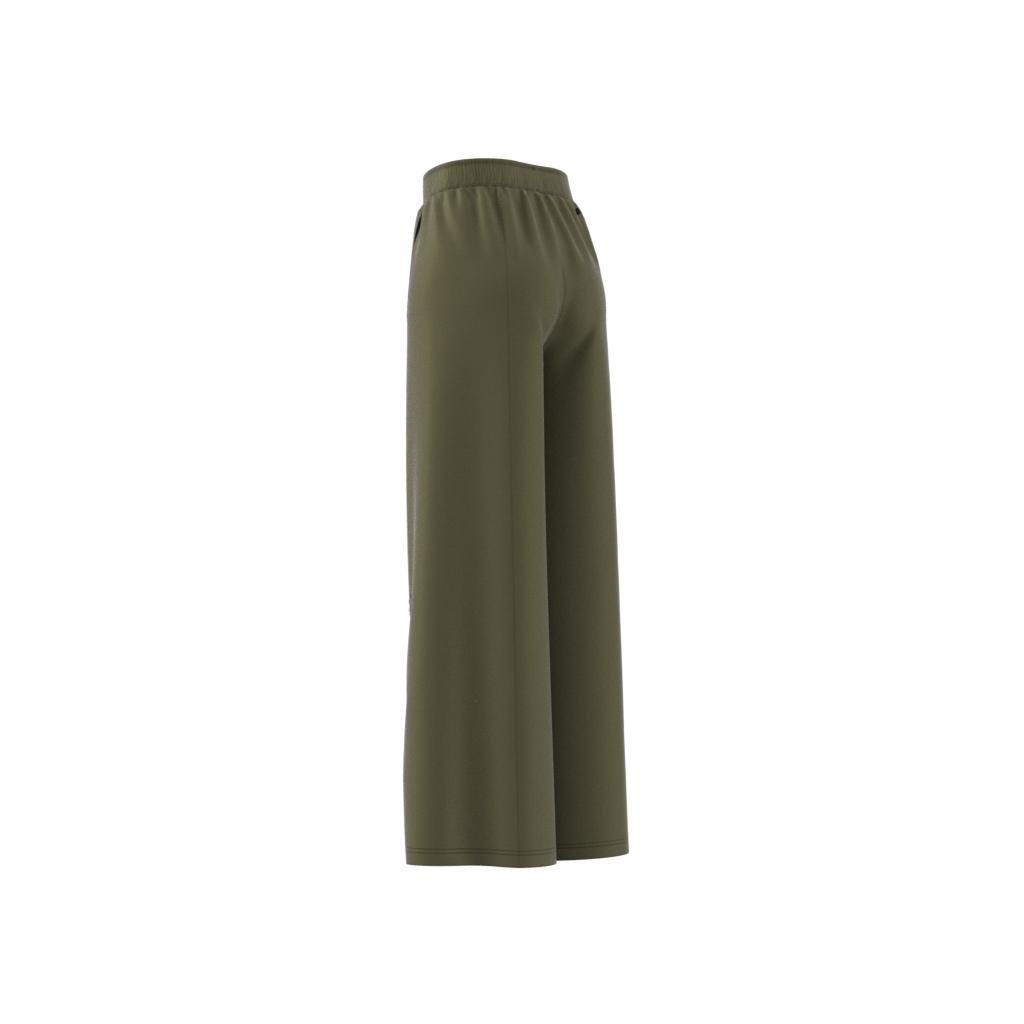 Wide-Leg Satin Joggers, Green, A901_ONE, large image number 7