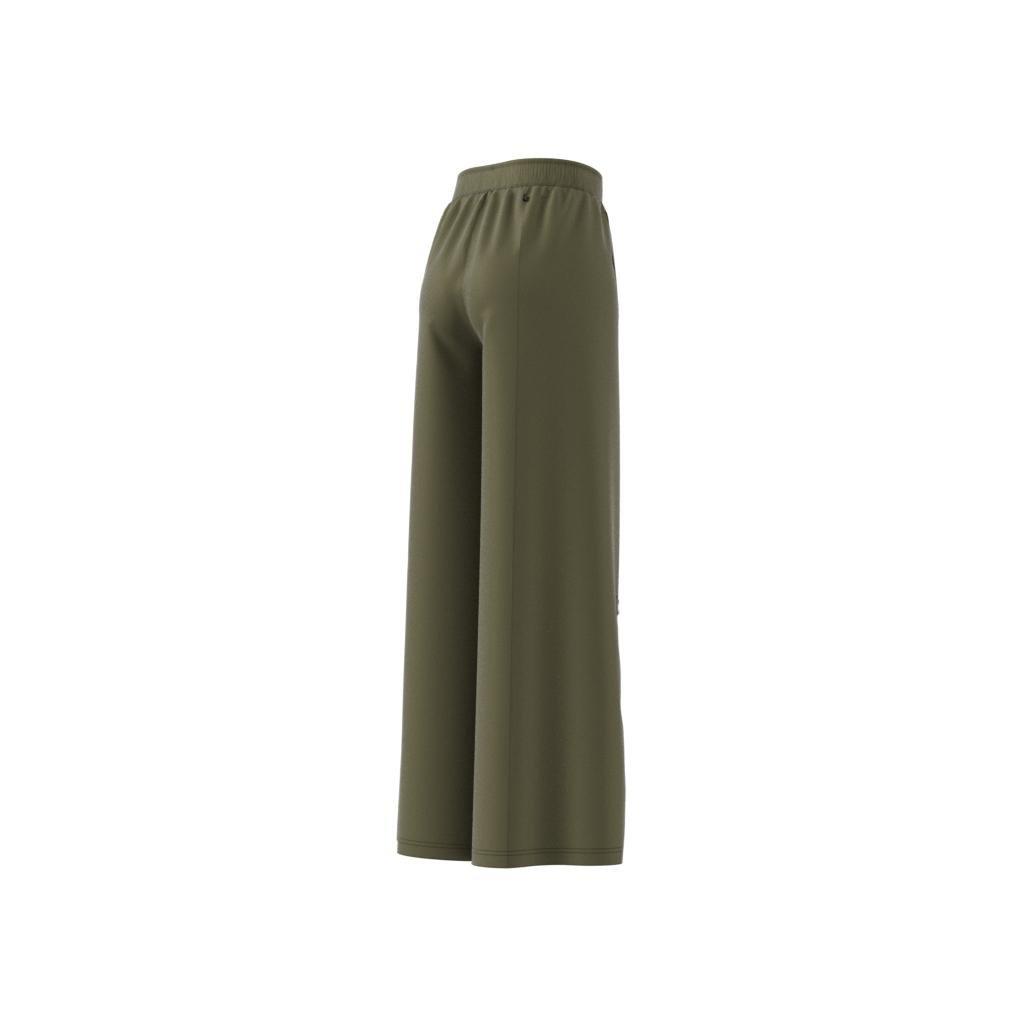 Wide-Leg Satin Joggers, Green, A901_ONE, large image number 8
