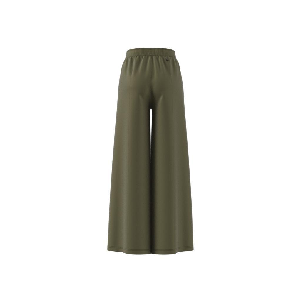 Wide-Leg Satin Joggers, Green, A901_ONE, large image number 9