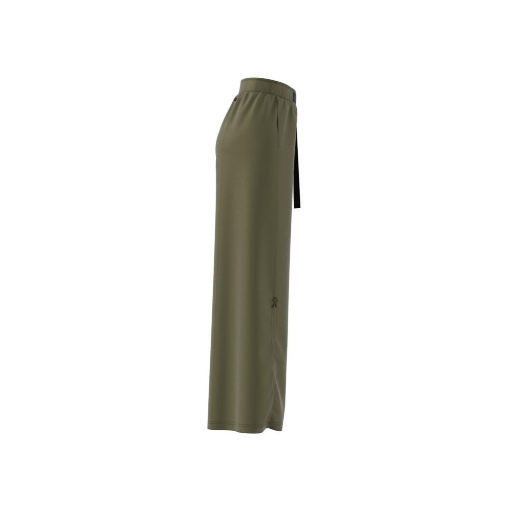 Wide-Leg Satin Joggers, Green, A901_ONE, large image number 11