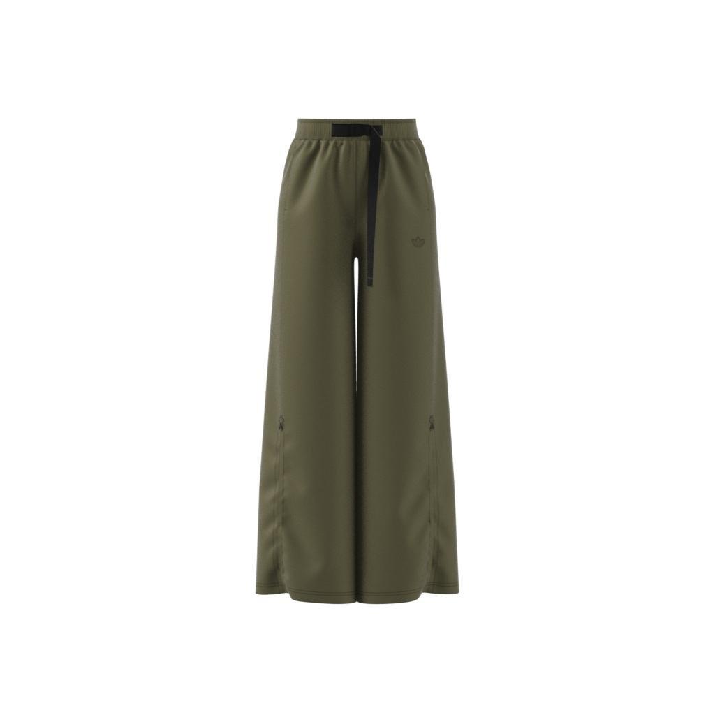 Wide-Leg Satin Joggers, Green, A901_ONE, large image number 12