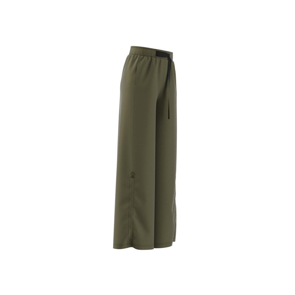 Wide-Leg Satin Joggers, Green, A901_ONE, large image number 13