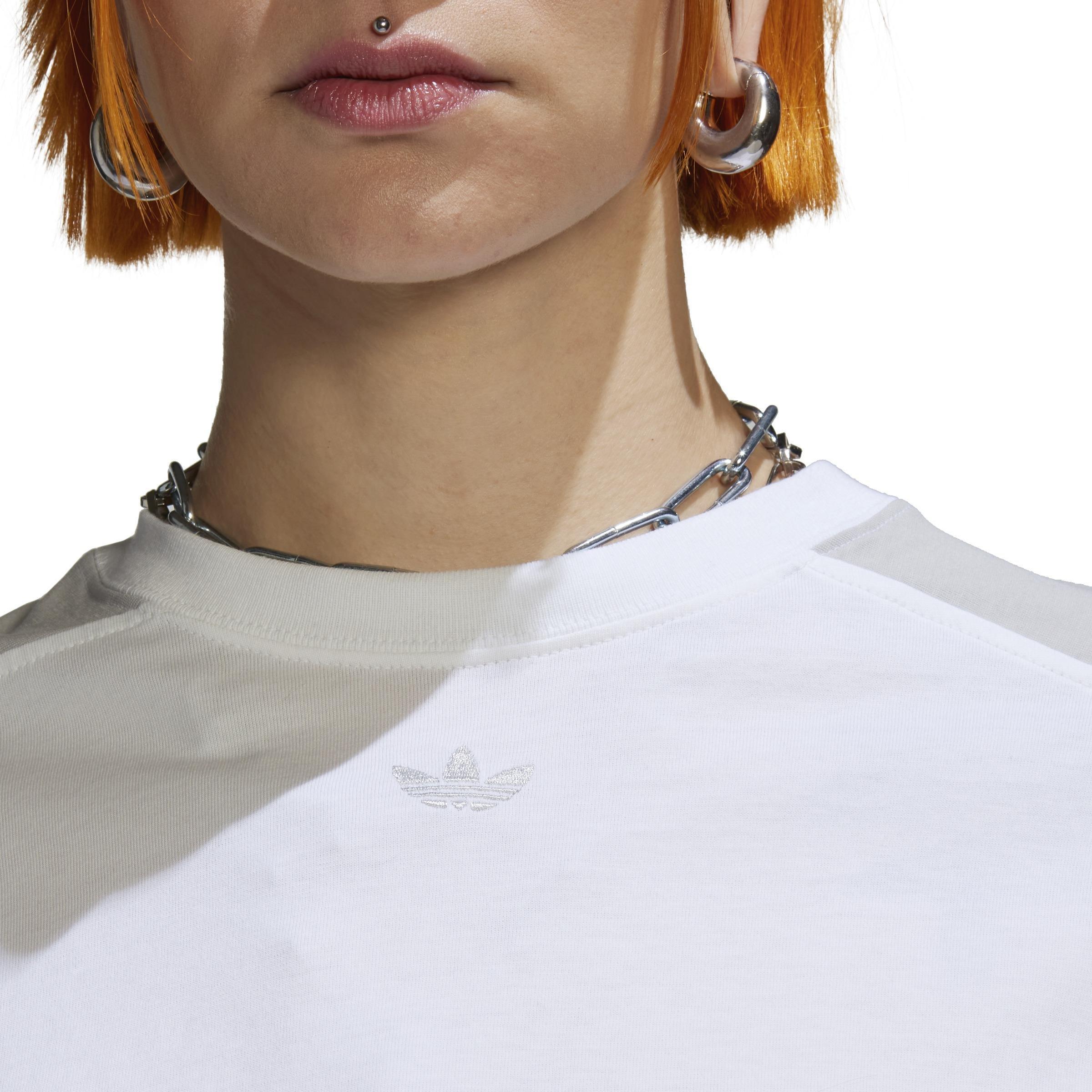 Blocked Graphic Crop T-Shirt, White, A901_ONE, large image number 5