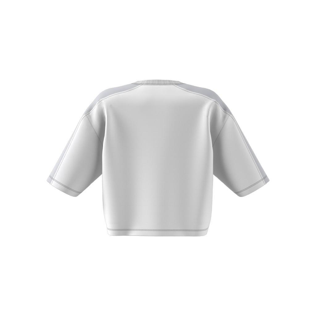 Blocked Graphic Crop T-Shirt, White, A901_ONE, large image number 8