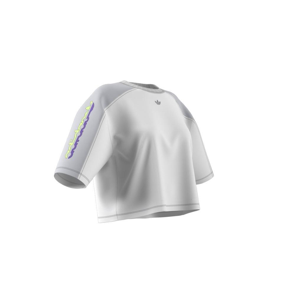 Blocked Graphic Crop T-Shirt, White, A901_ONE, large image number 13