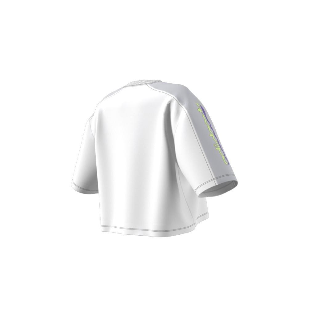 Blocked Graphic Crop T-Shirt, White, A901_ONE, large image number 15