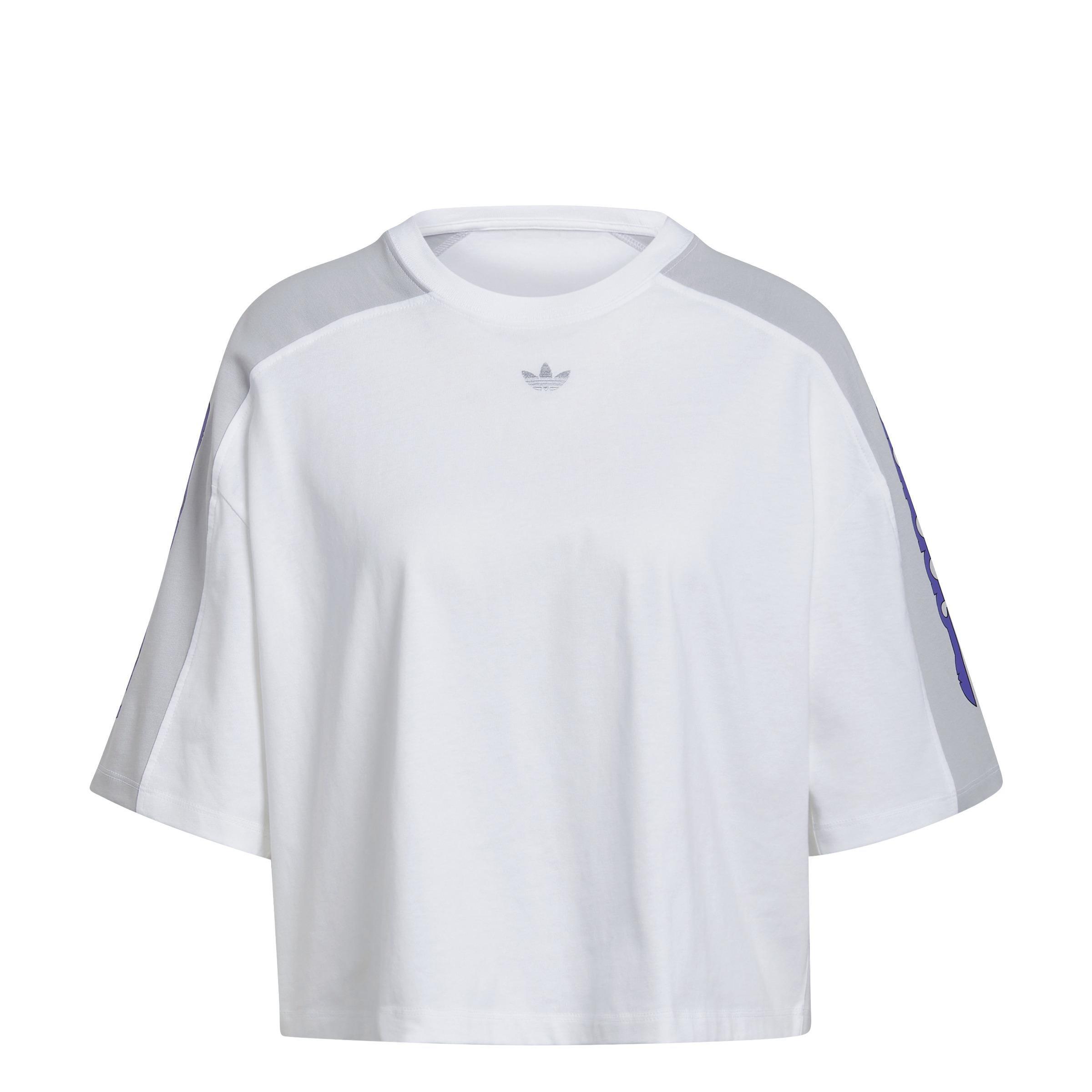 Blocked Graphic Crop T-Shirt, White, A901_ONE, large image number 16