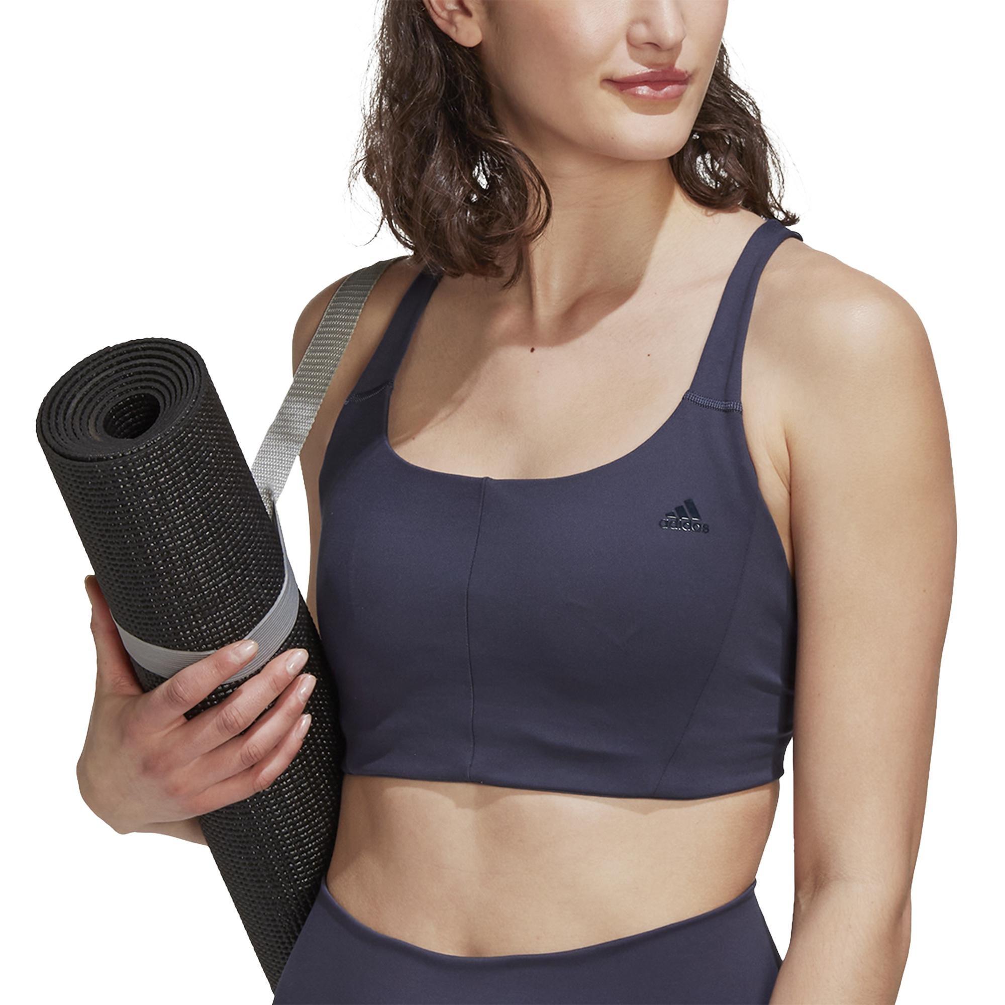 Coreflow Medium-Support Bra, Blue, A901_ONE, large image number 0