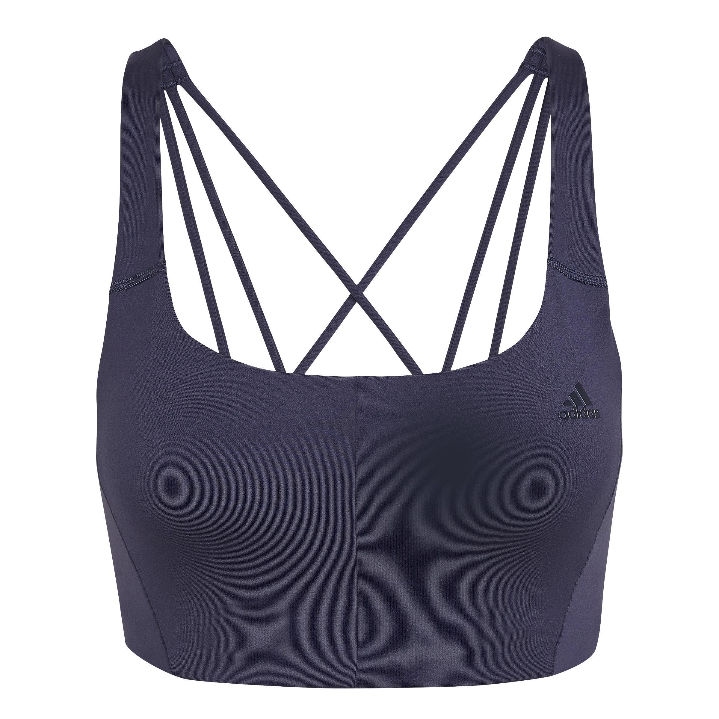 Coreflow Medium-Support Bra, Blue, A901_ONE, large image number 4
