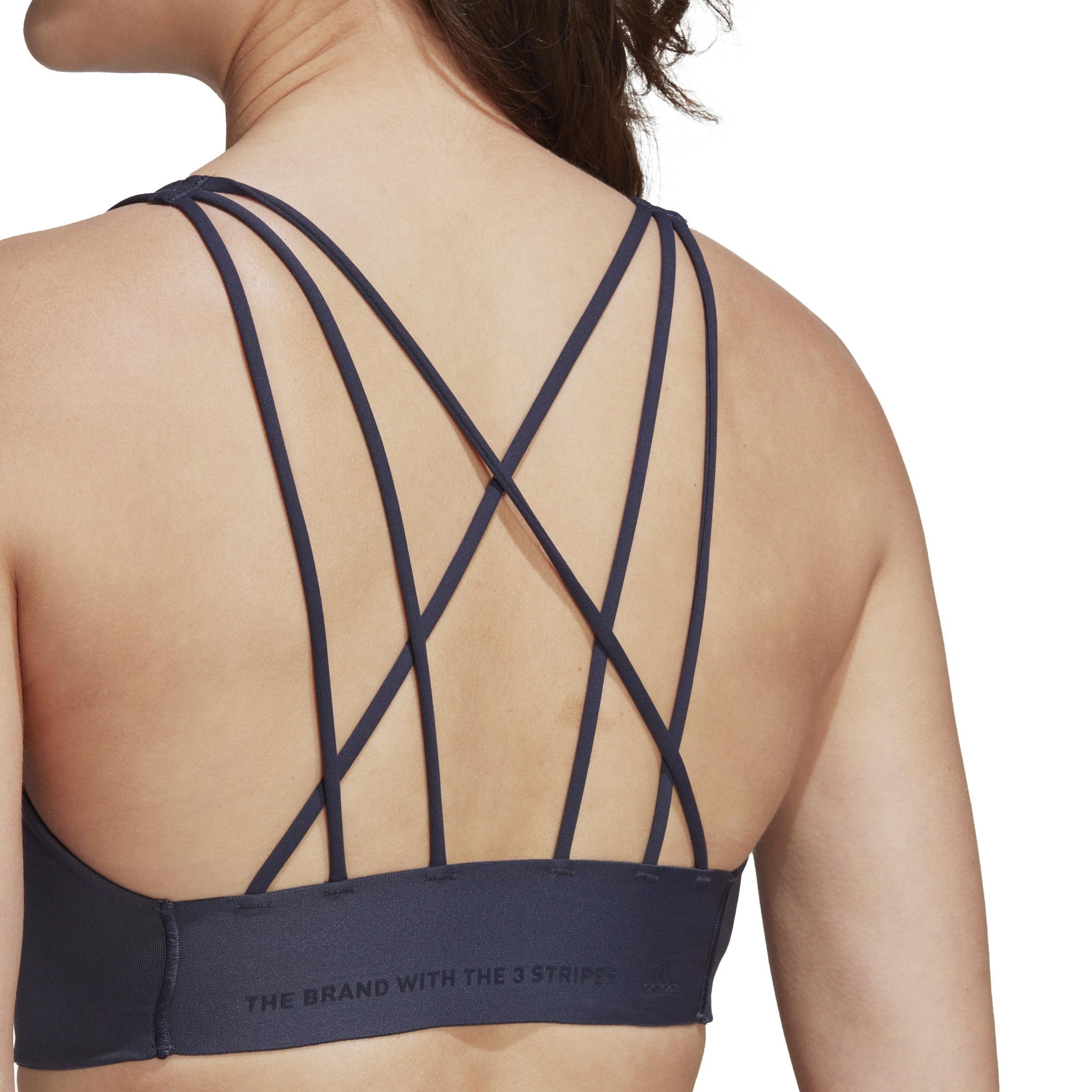 Coreflow Medium-Support Bra, Blue, A901_ONE, large image number 13