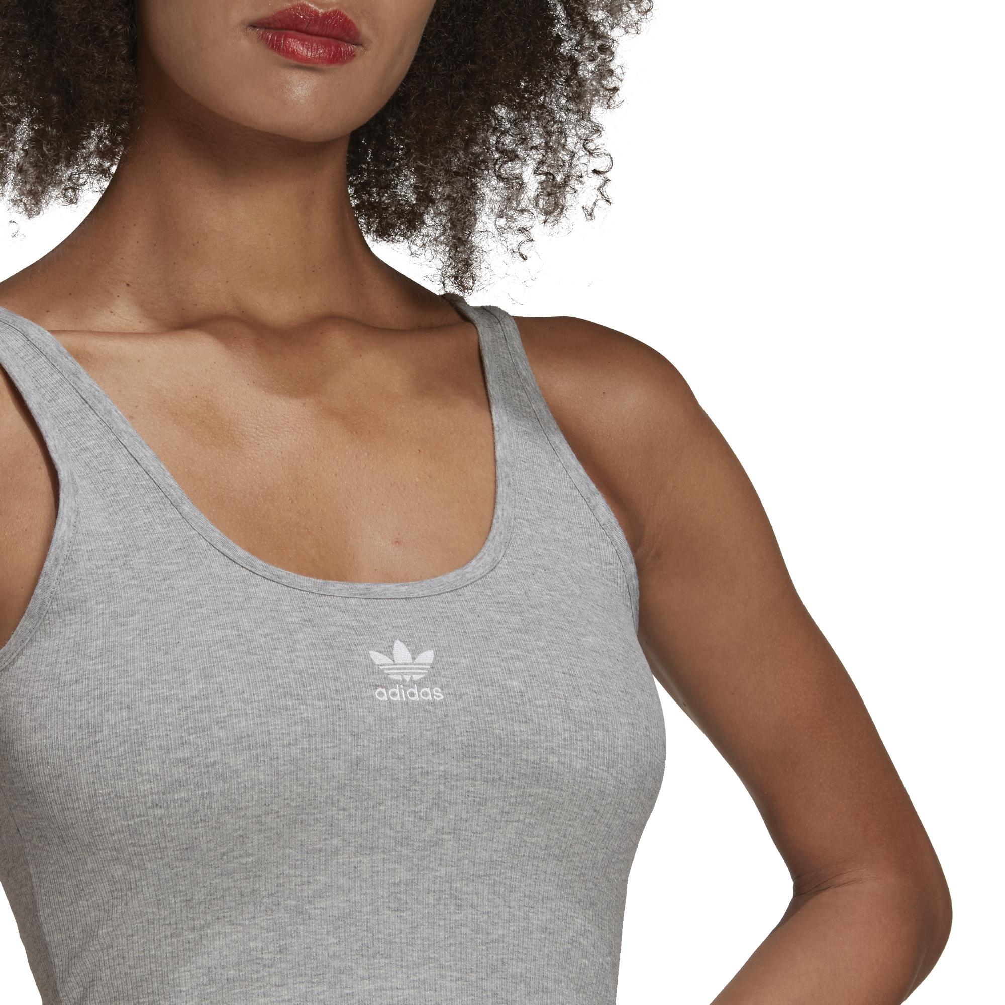 Adicolor Essentials Rib Tank Top, Grey, A901_ONE, large image number 3
