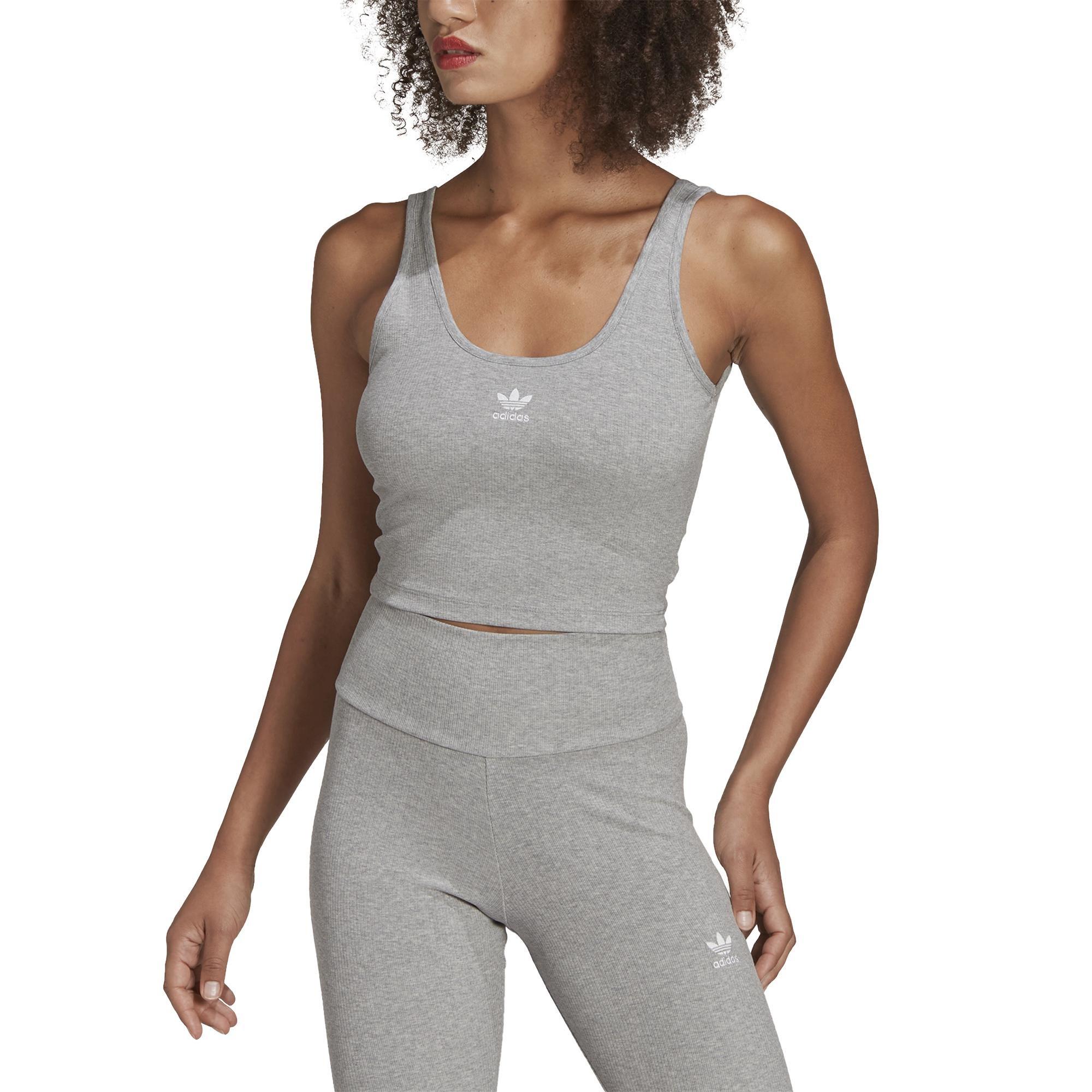 Adicolor Essentials Rib Tank Top, Grey, A901_ONE, large image number 15