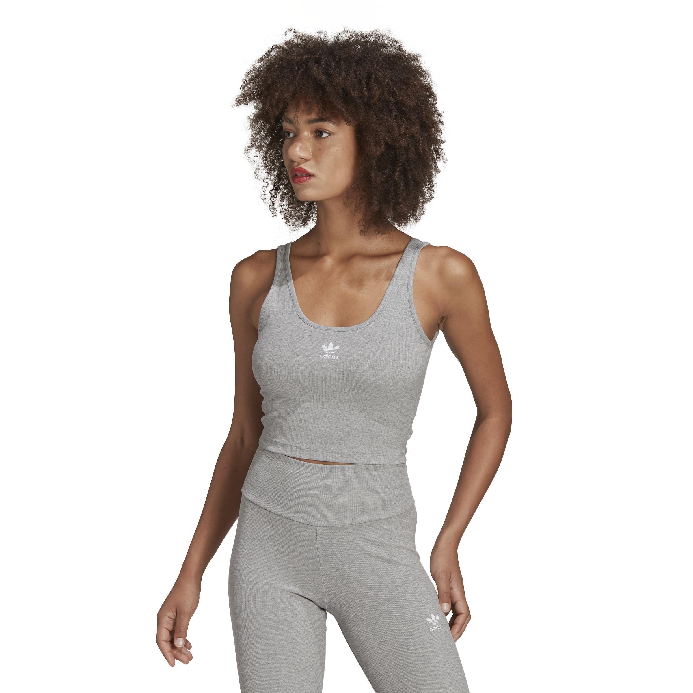 Adicolor Essentials Rib Tank Top, Grey, A901_ONE, large image number 16