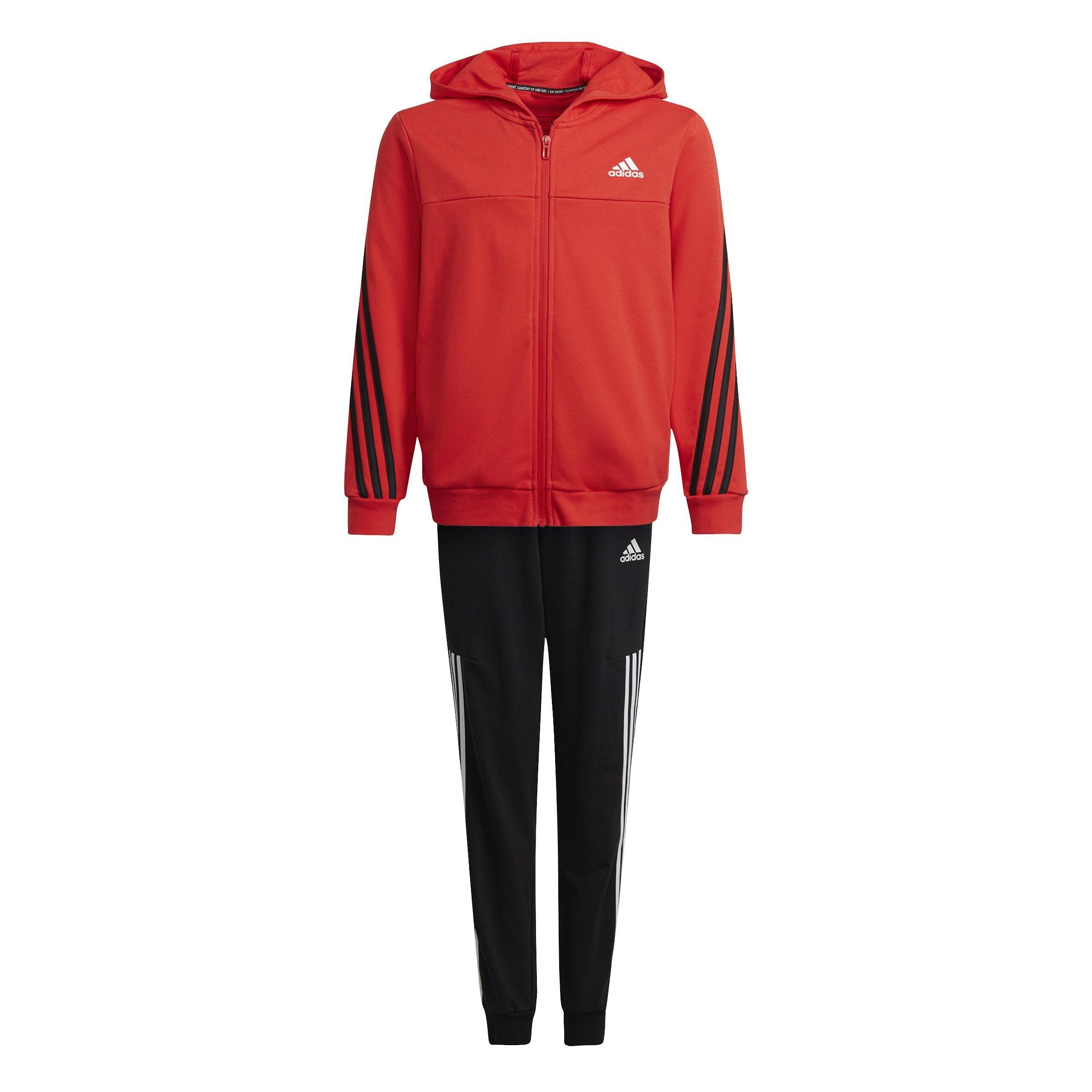 Kids 3-Stripes Tracksuit, Red, , large image number 0